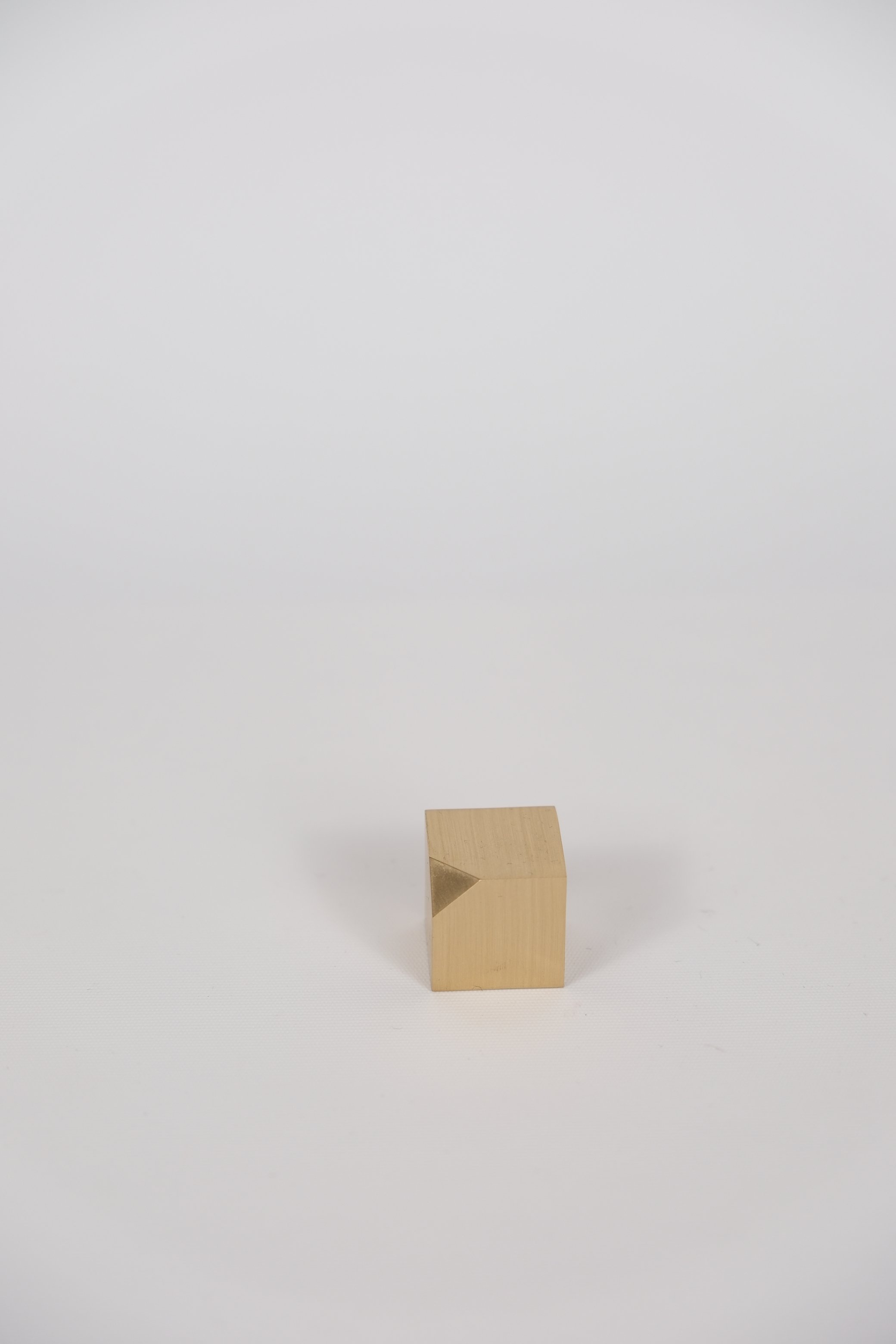 Brass Paperweight with Modern Design