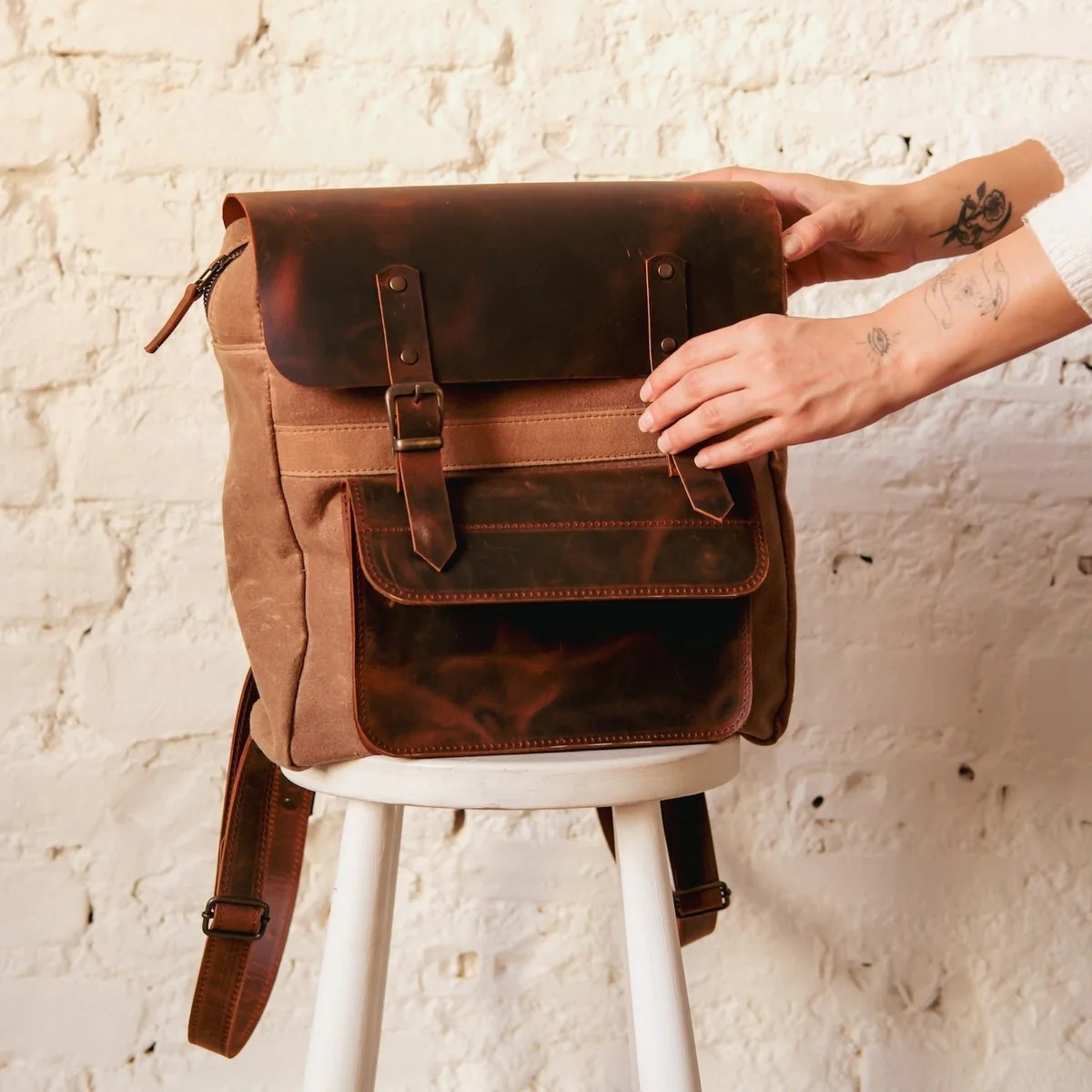 Travel Backpack Canvas Body