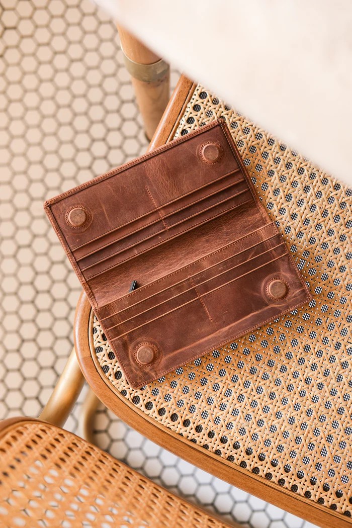 Magnetic Leather Wallet