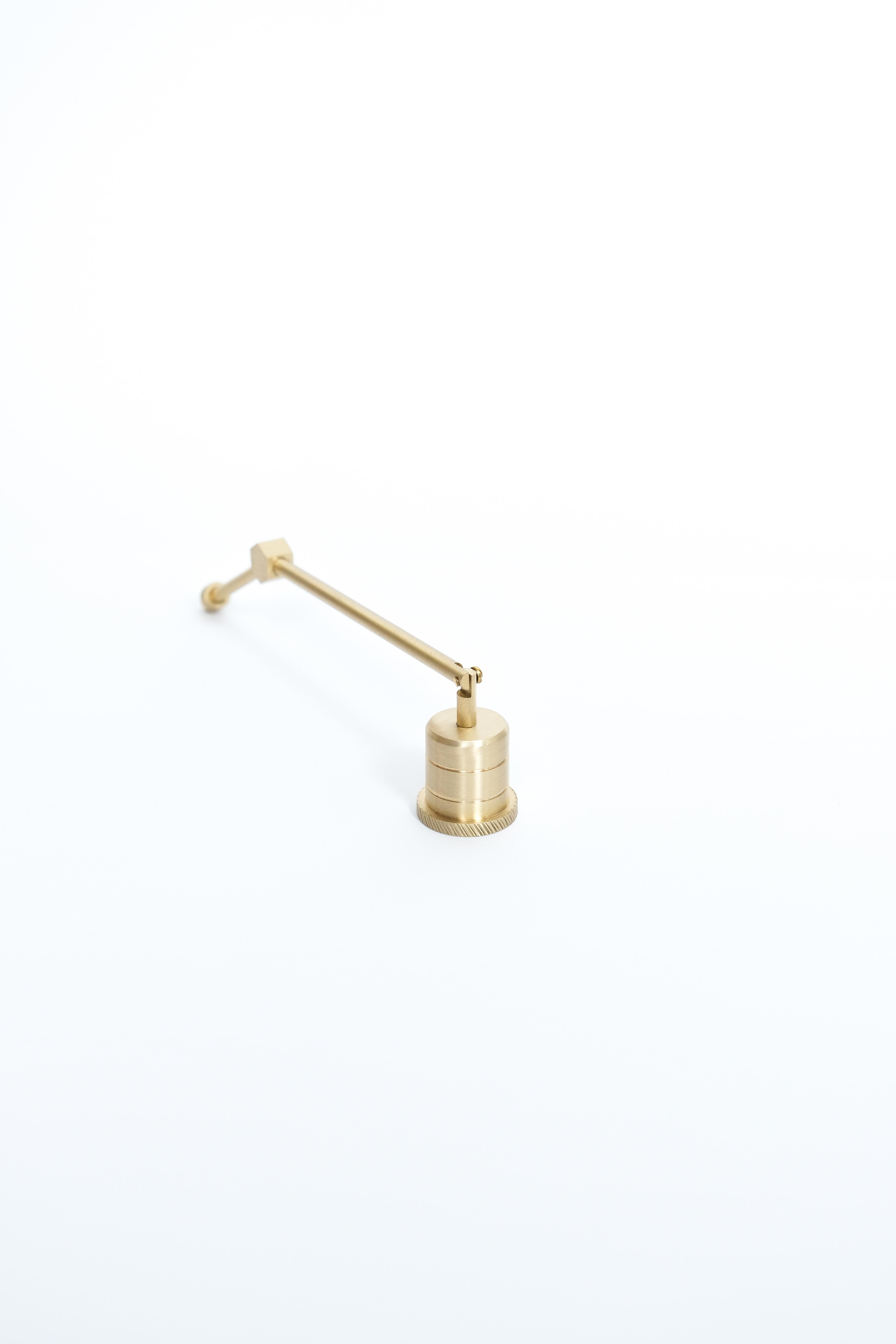 Large Hexagonal Brass Candle Extinguisher
