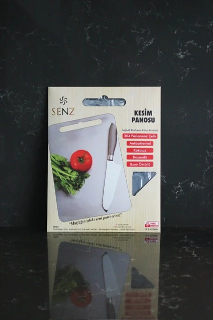 Paslanmaz Çelik Doğrama Tahtası BÜYÜK BOY 33x25 cm