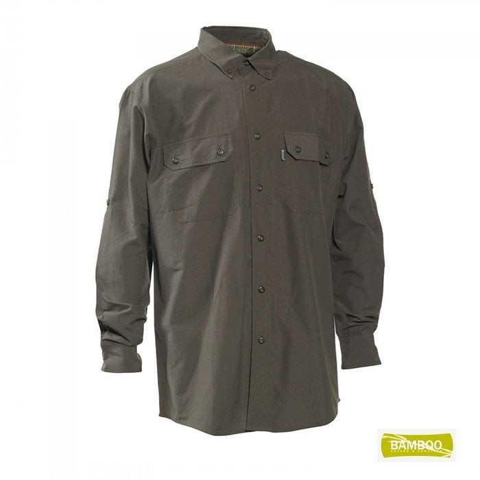 DEERHUNTER Evan 353 Bambu Yeşil Uzun Kol Gömlek