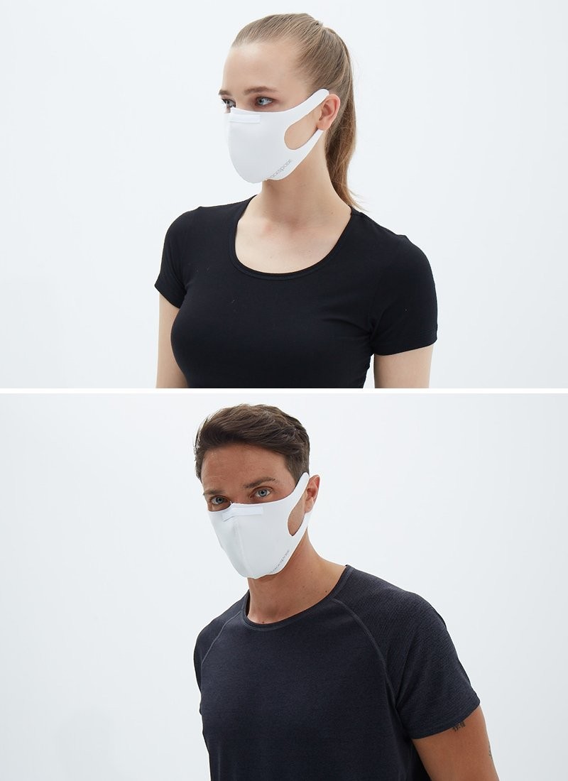 BLACKSPADE Unisex Koruyucu Maske Beyaz