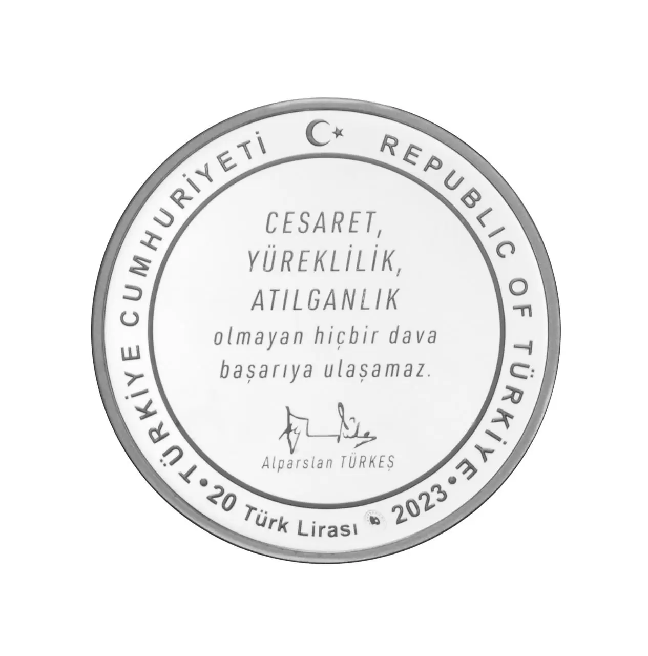 Alparslan Türkeş-Cumhuriyet Dönemi Türk Siyasetçileri NO:3 Hatıra Parası