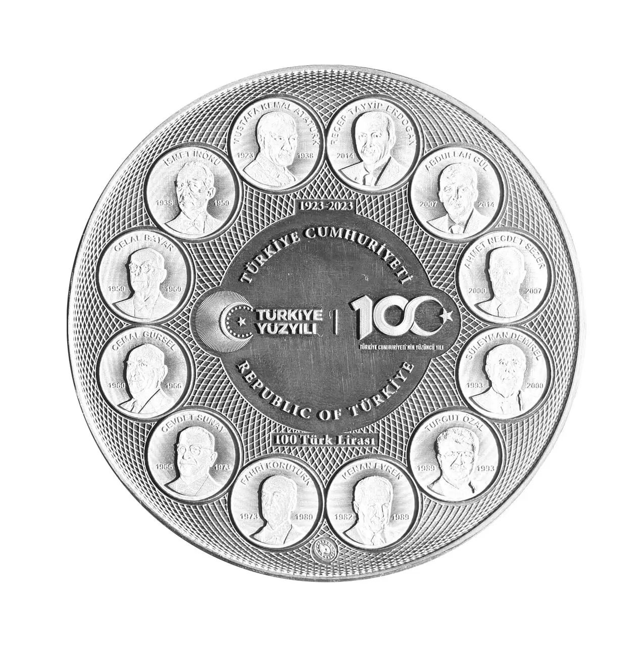 Türkiye Cumhuriyeti'nin 100.Yılı Gümüş Hatıra Parası