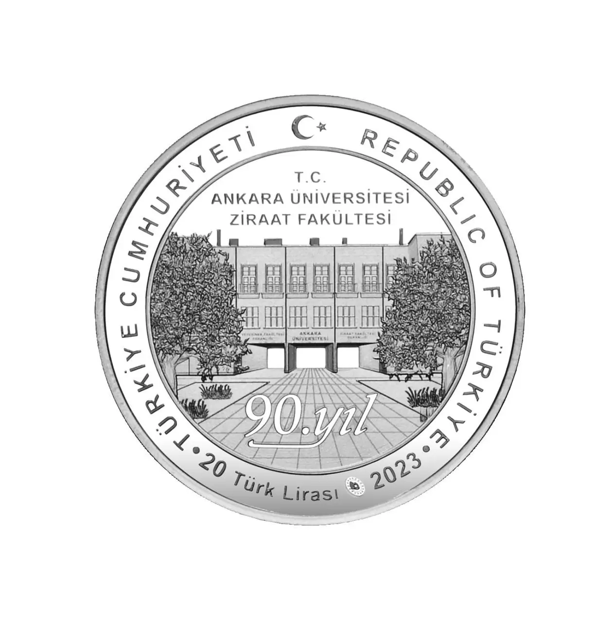 Ankara Üniversitesi Ziraat Fakültesi 90.Yıl  Hatıra Parası
