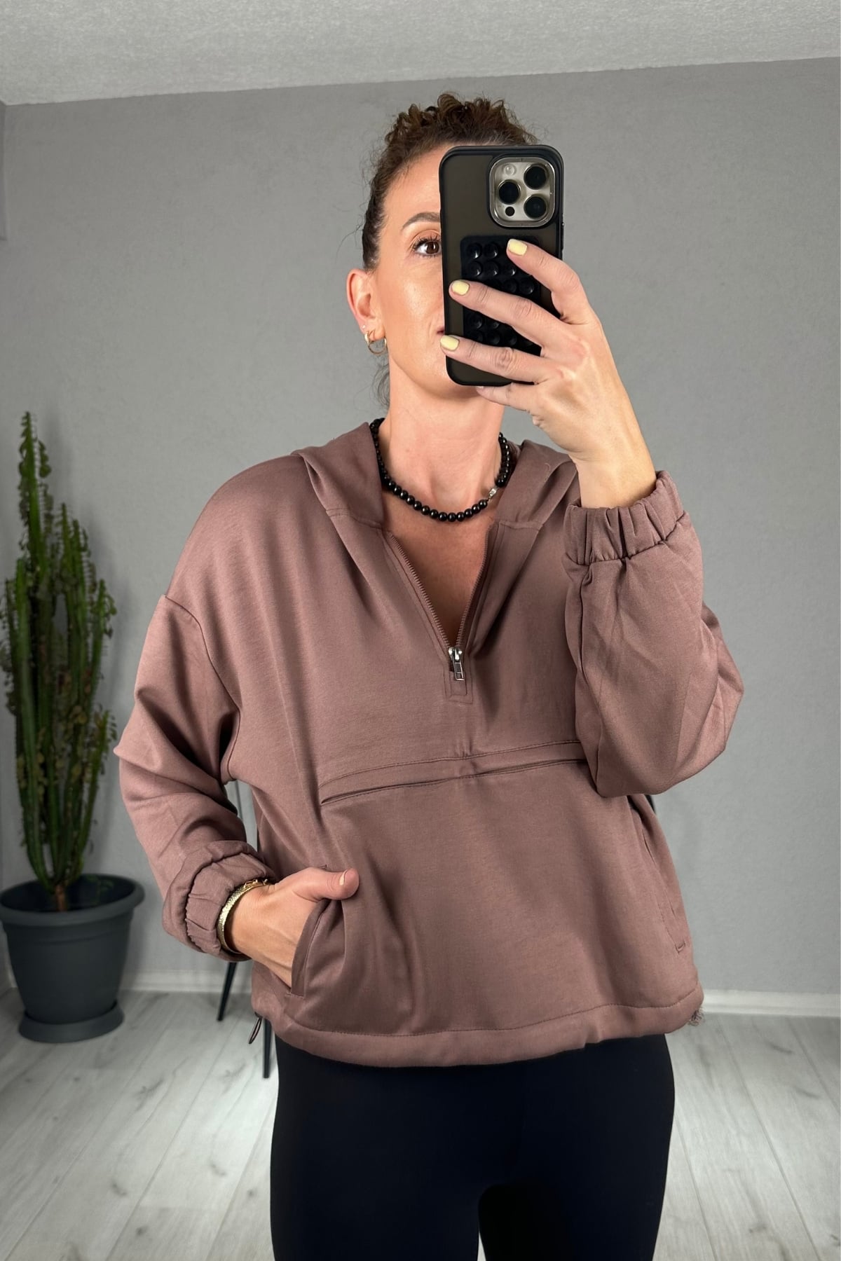 Modal Kanguru Cepli Sweatshirt