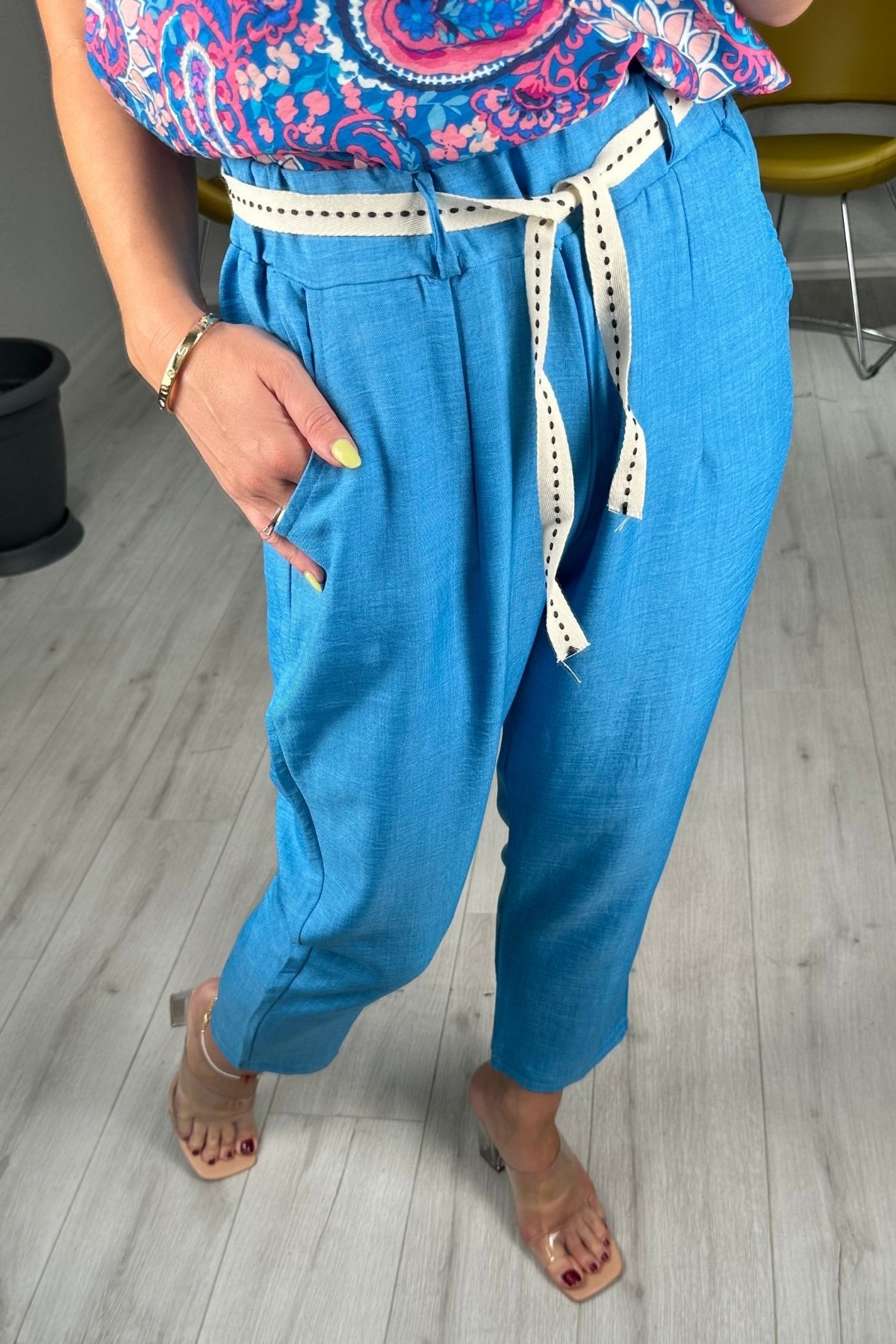 Havuç Model Keten Pantolon