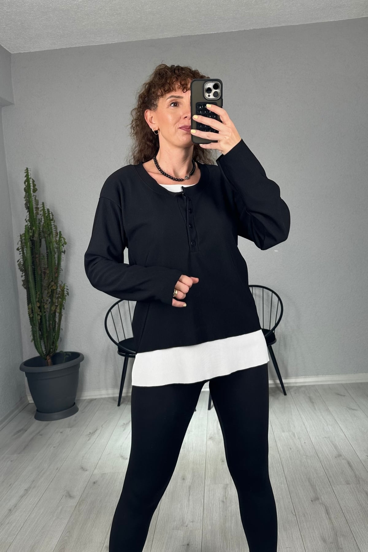 Oversize İçi Atletli 2'li Sweatshirt 