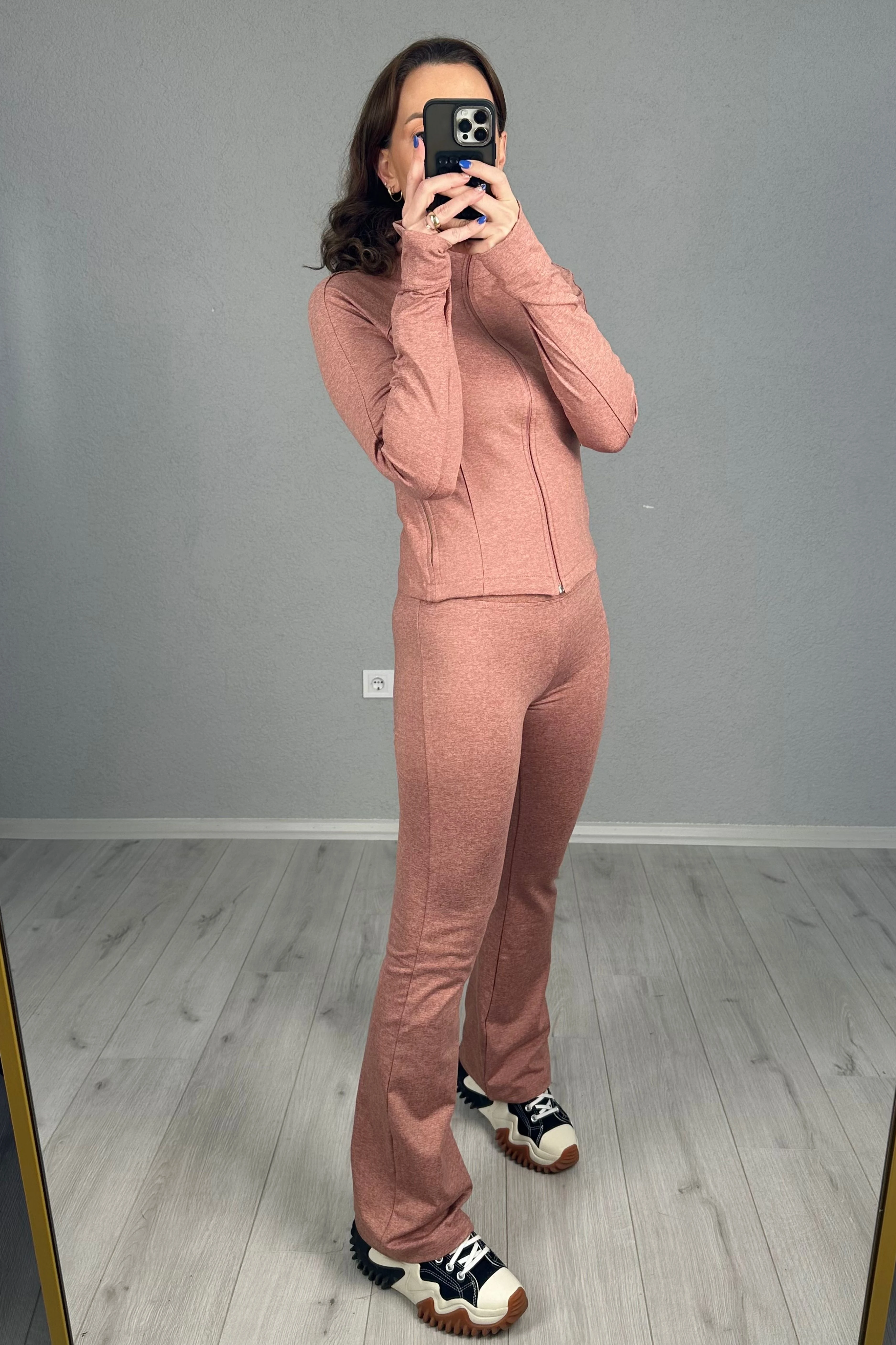 Rose Oysh İspanyol Tayt Ve Sweatshirt Takım 