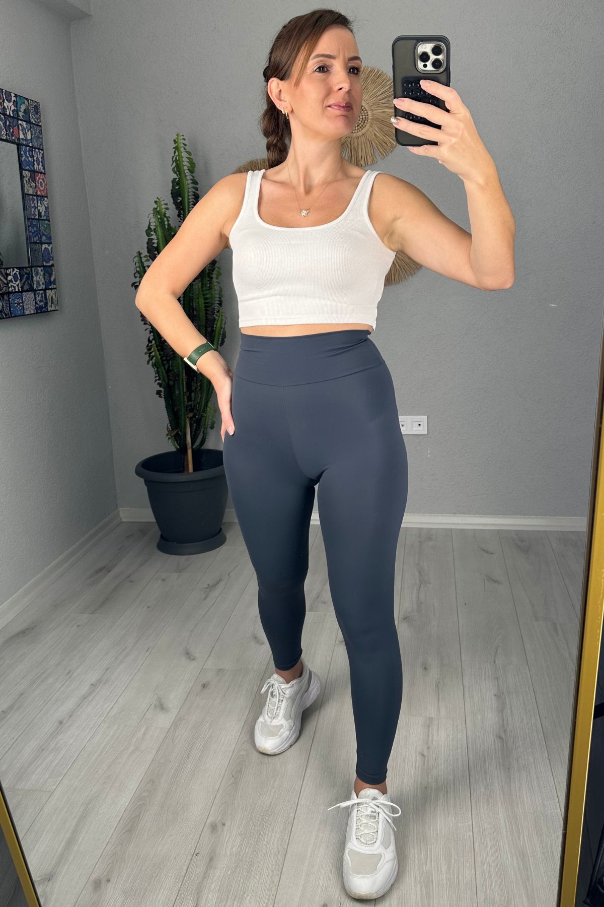 Oysh İthal Kumaş Süper Fit Toparlayıcı Likralı Tayt