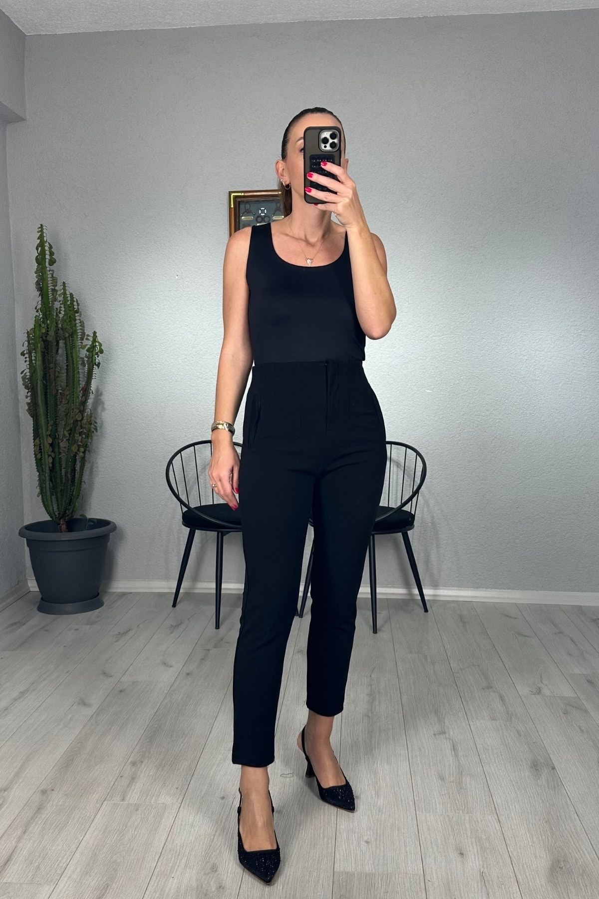 Zara Model Pensli Dar Paça Pantolon 