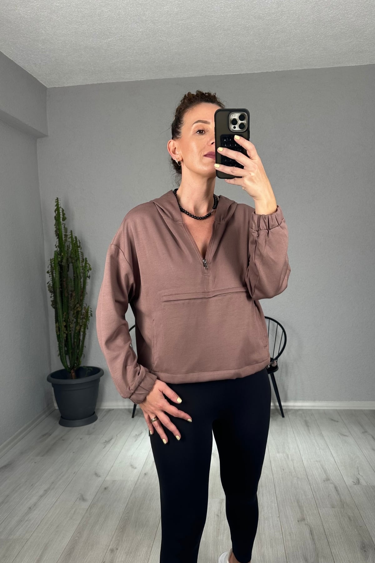 Modal Kanguru Cepli Sweatshirt