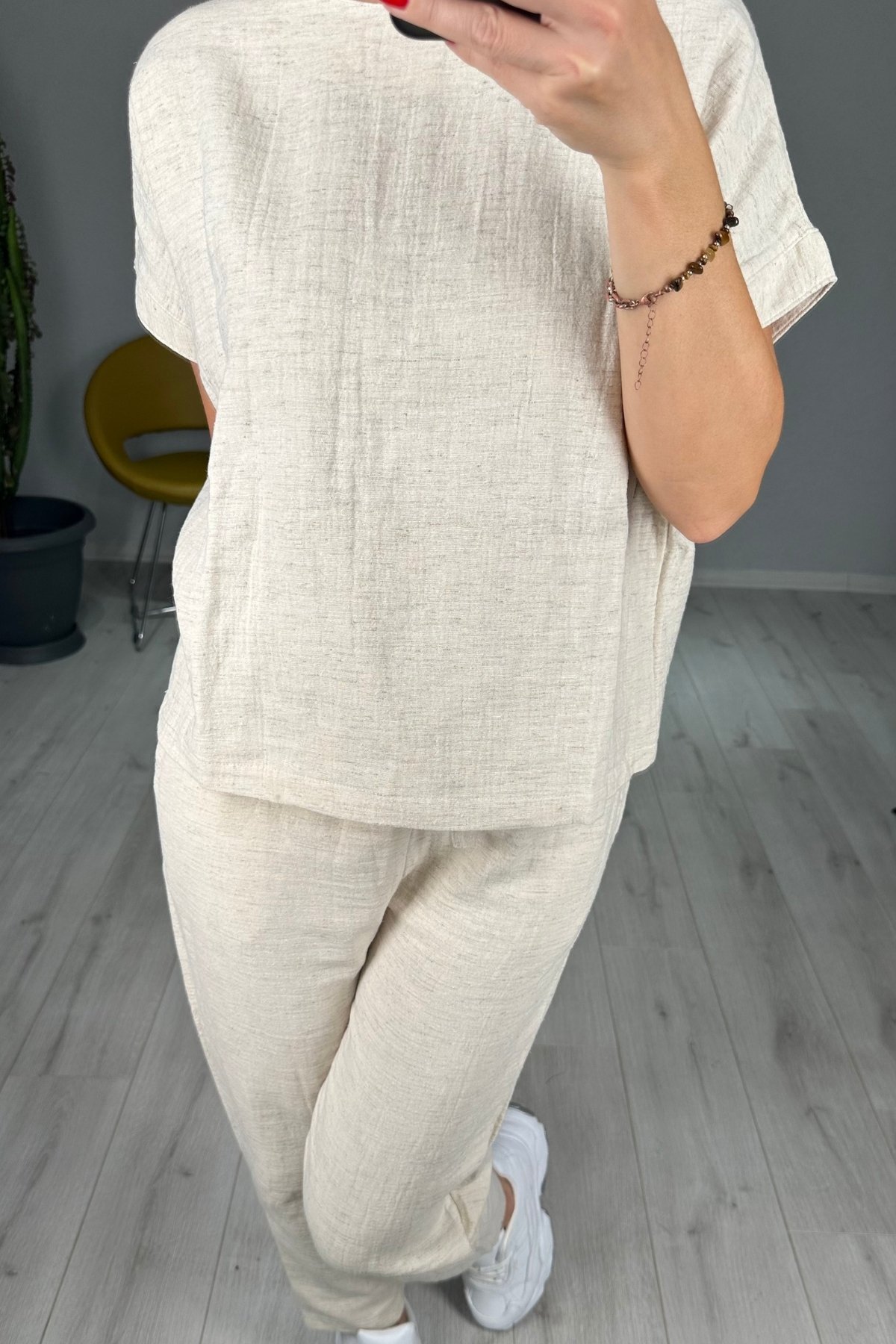 Müslin Pantolon Bluz Takım 