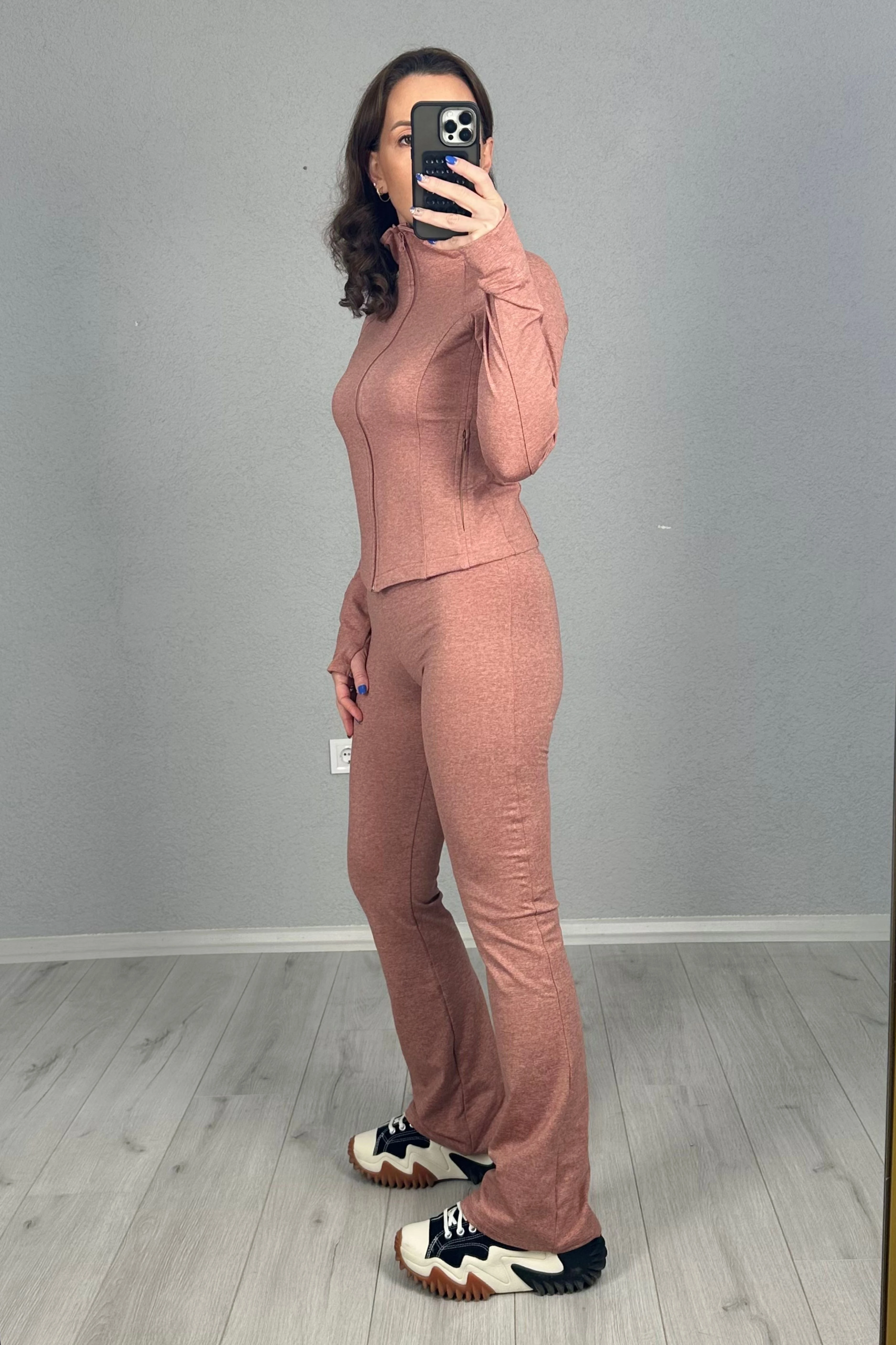 Rose Oysh İspanyol Tayt Ve Sweatshirt Takım 