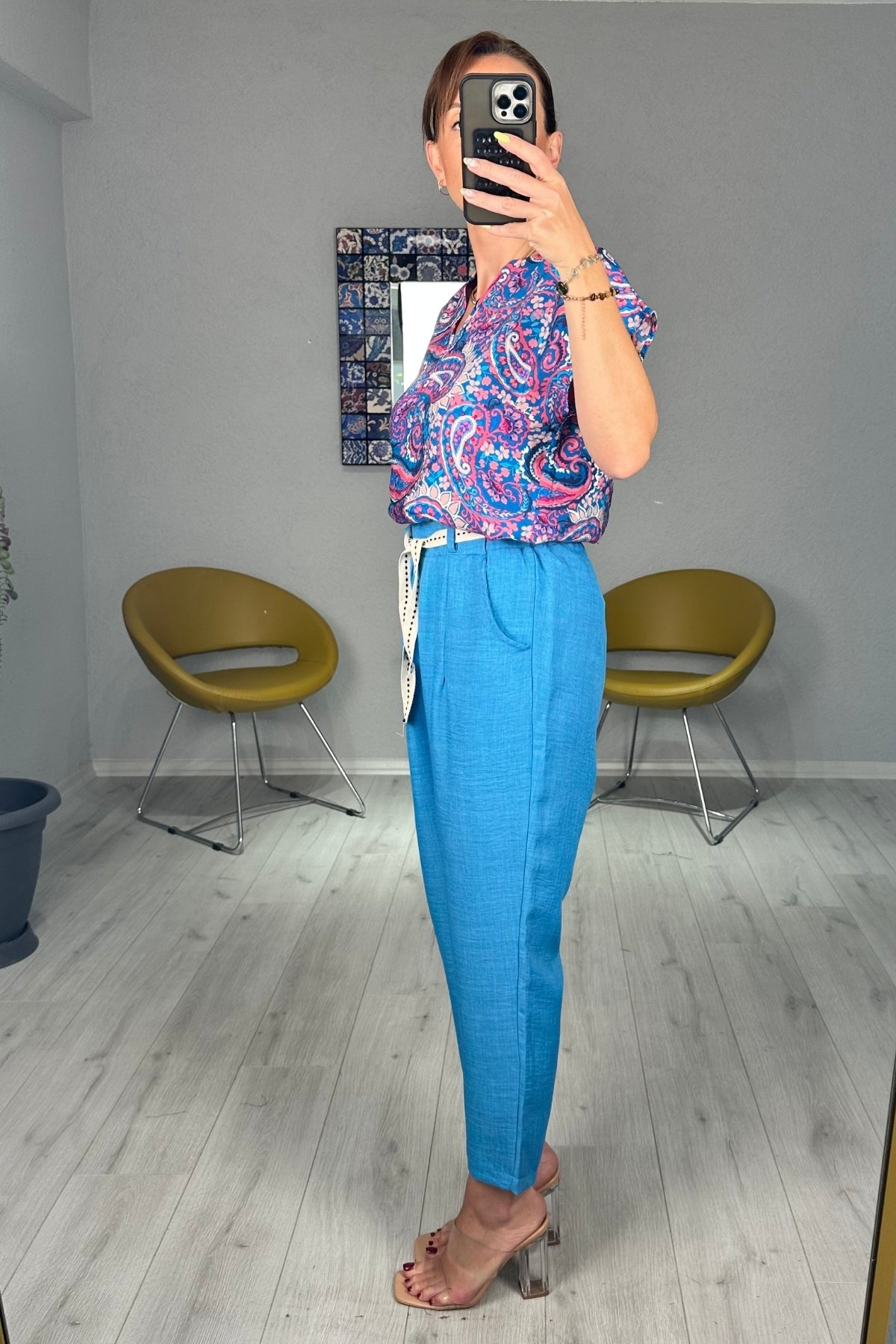 Havuç Model Keten Pantolon