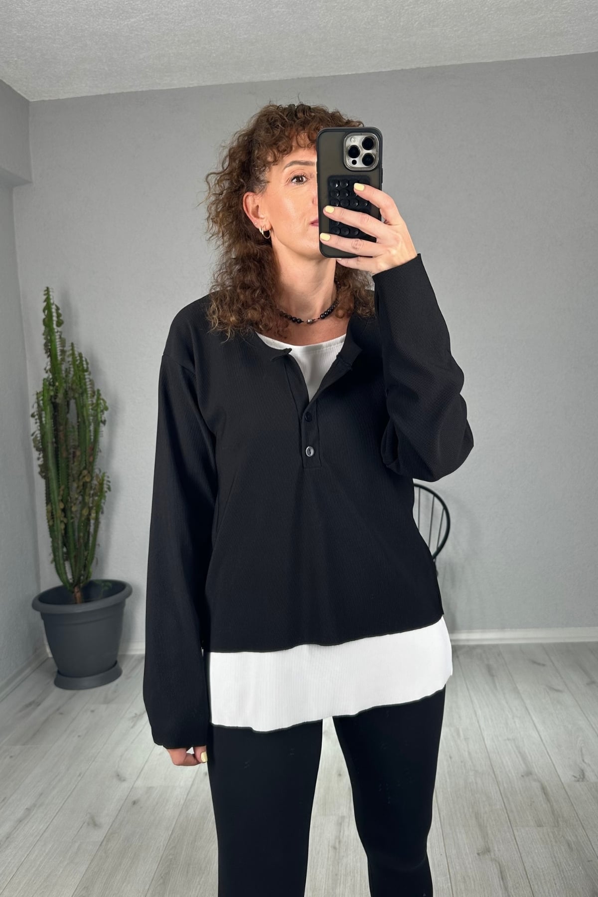 Oversize İçi Atletli 2'li Sweatshirt 