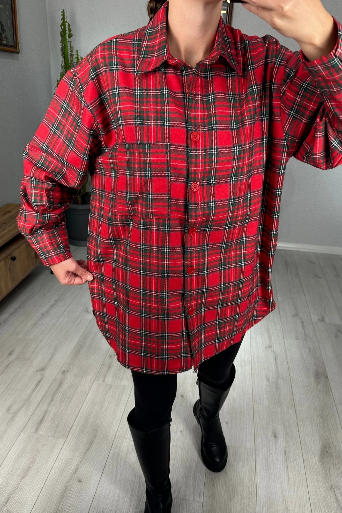 Oversize Oduncu Gömlek 