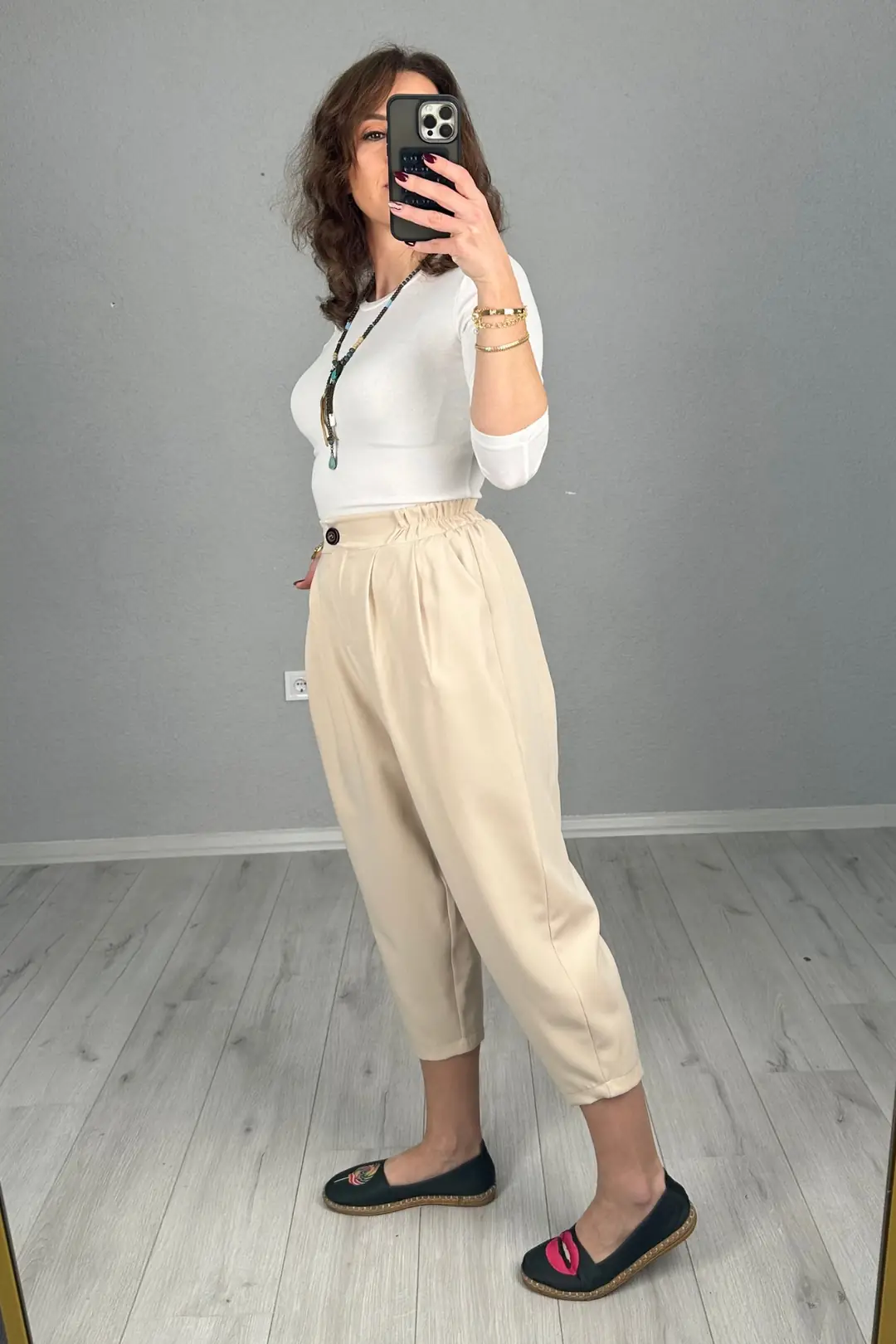 Arkası Lastikli Şalvar Pantolon · 7