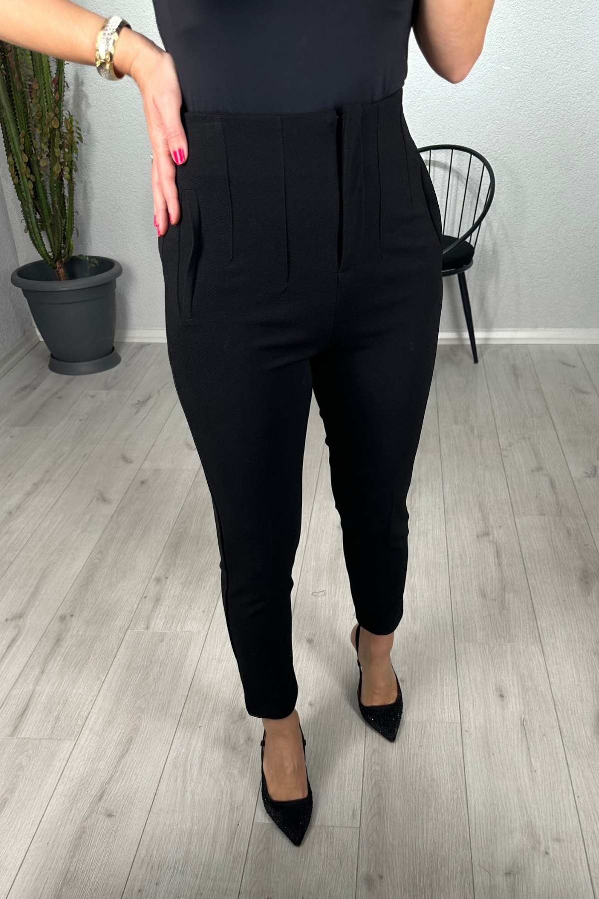 Zara Model Pensli Dar Paça Pantolon 
