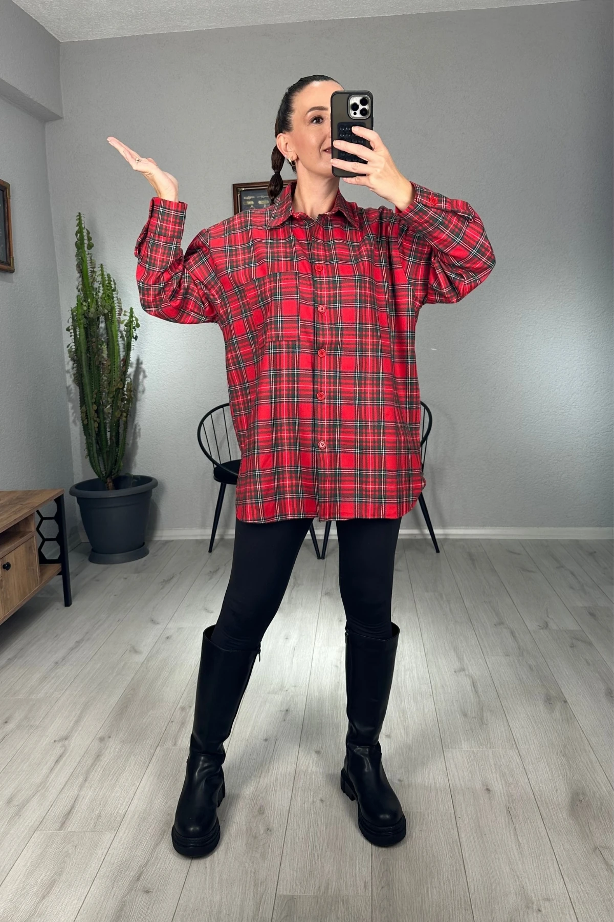 Oversize Oduncu Gömlek 