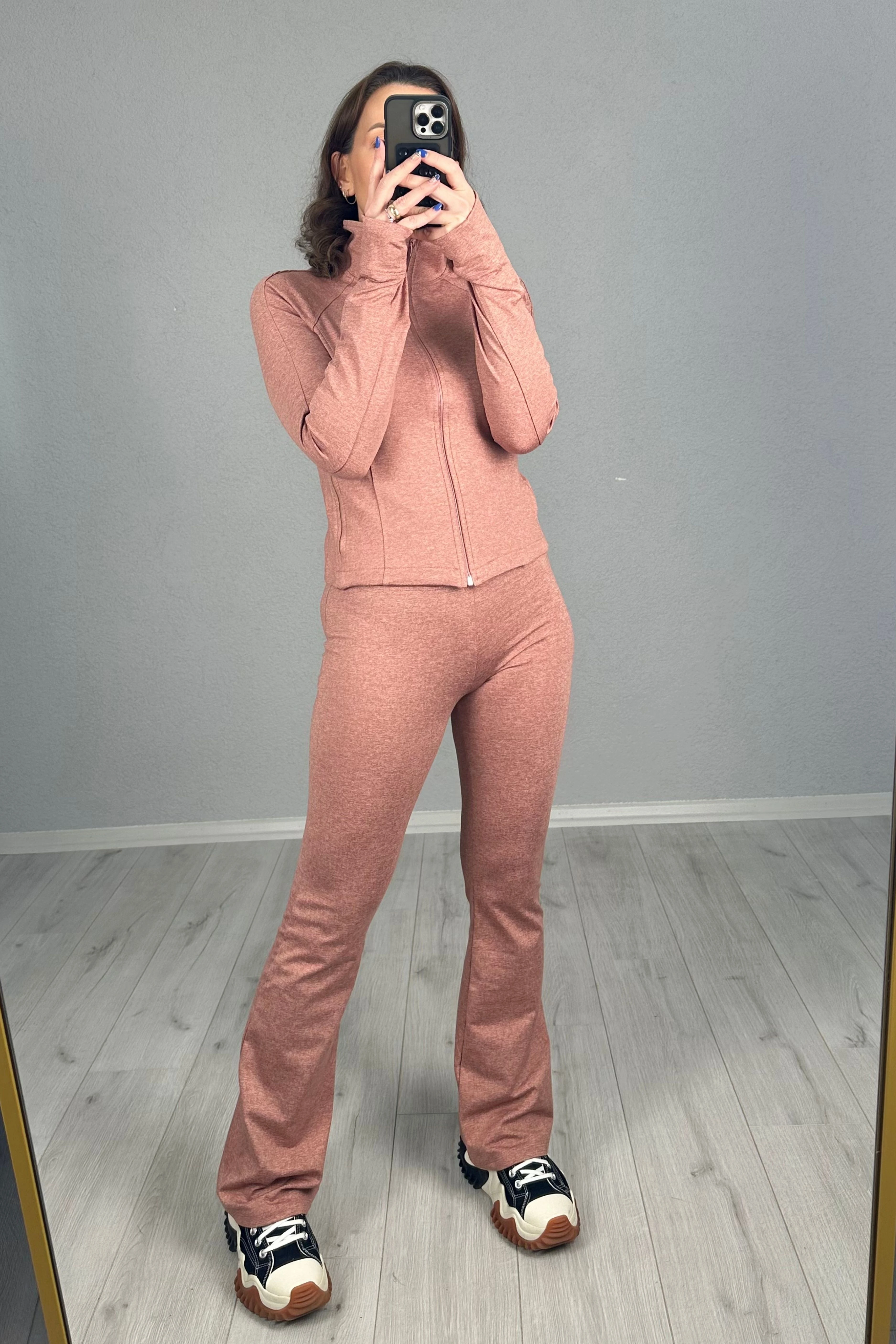 Rose Oysh İspanyol Tayt Ve Sweatshirt Takım 