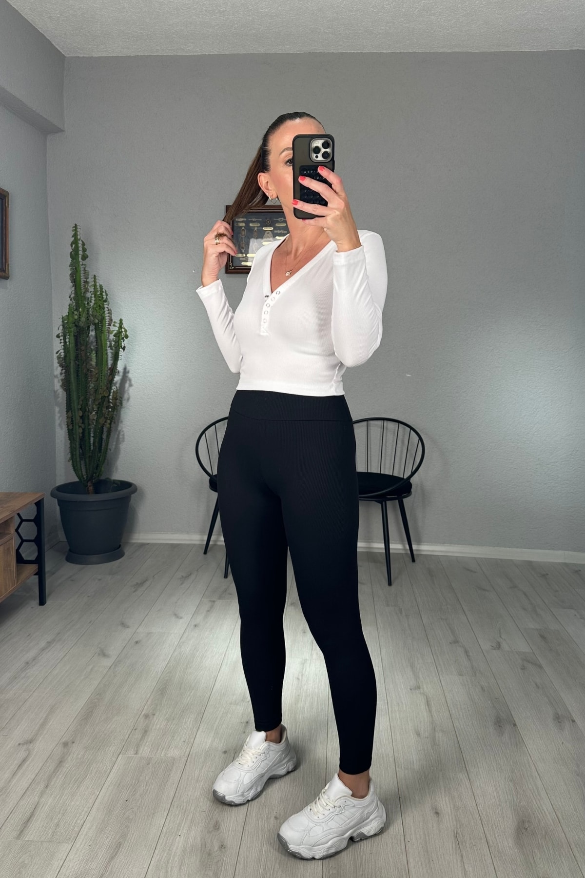 İçi Şardonlu Fitilli Tayt 