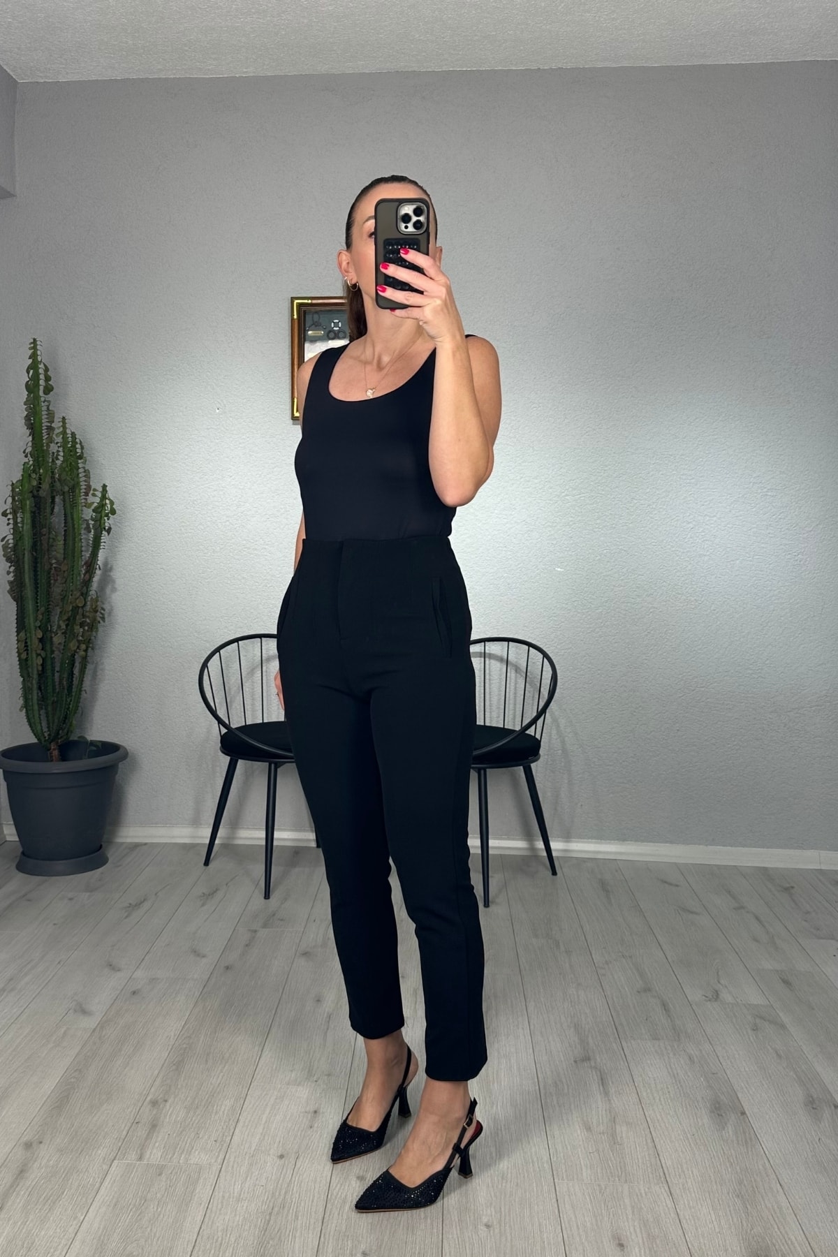 Zara Model Pensli Dar Paça Pantolon 