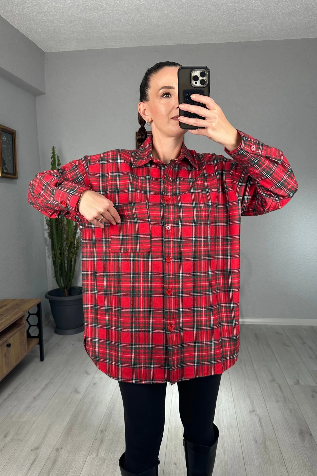 Oversize Oduncu Gömlek 