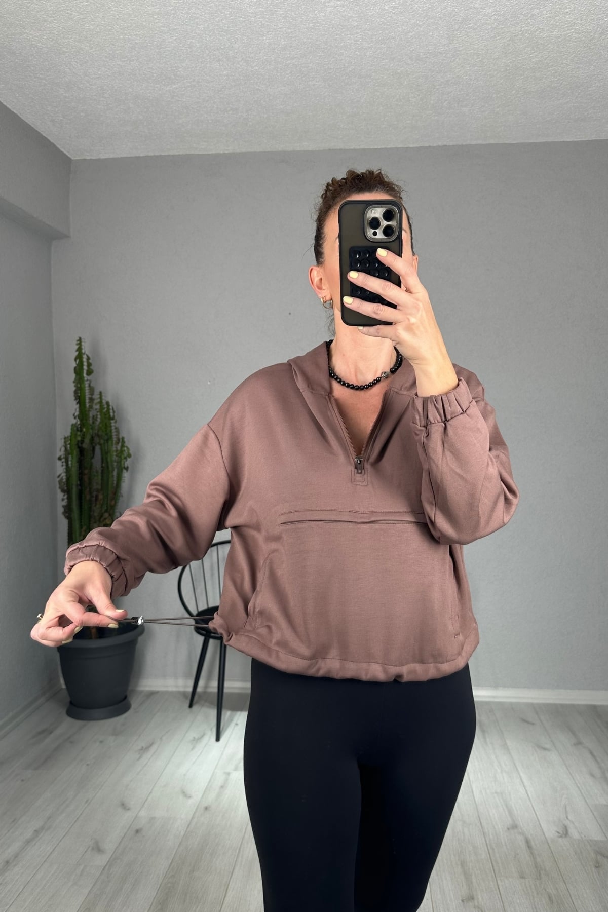 Modal Kanguru Cepli Sweatshirt