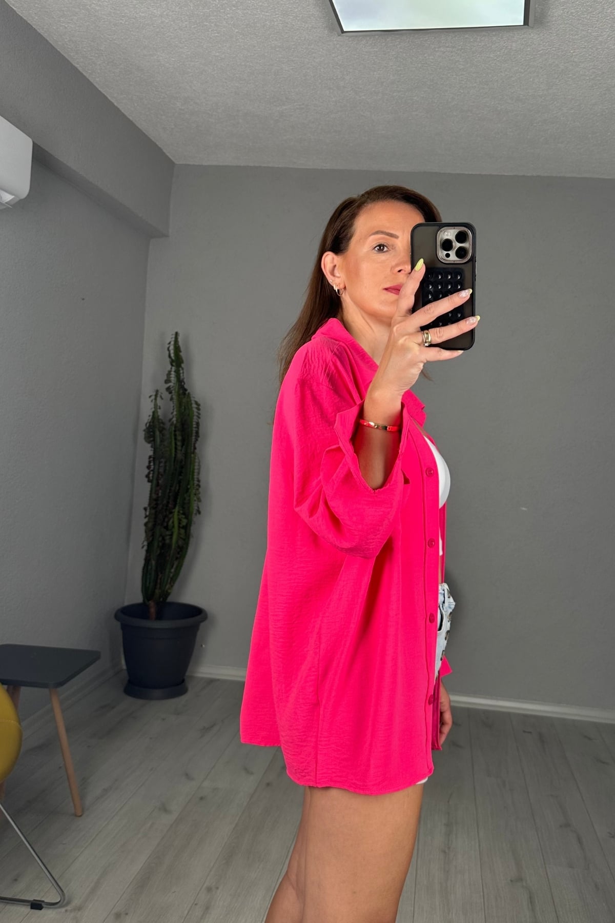 Ayrobin Oversize Cepli Gömlek
