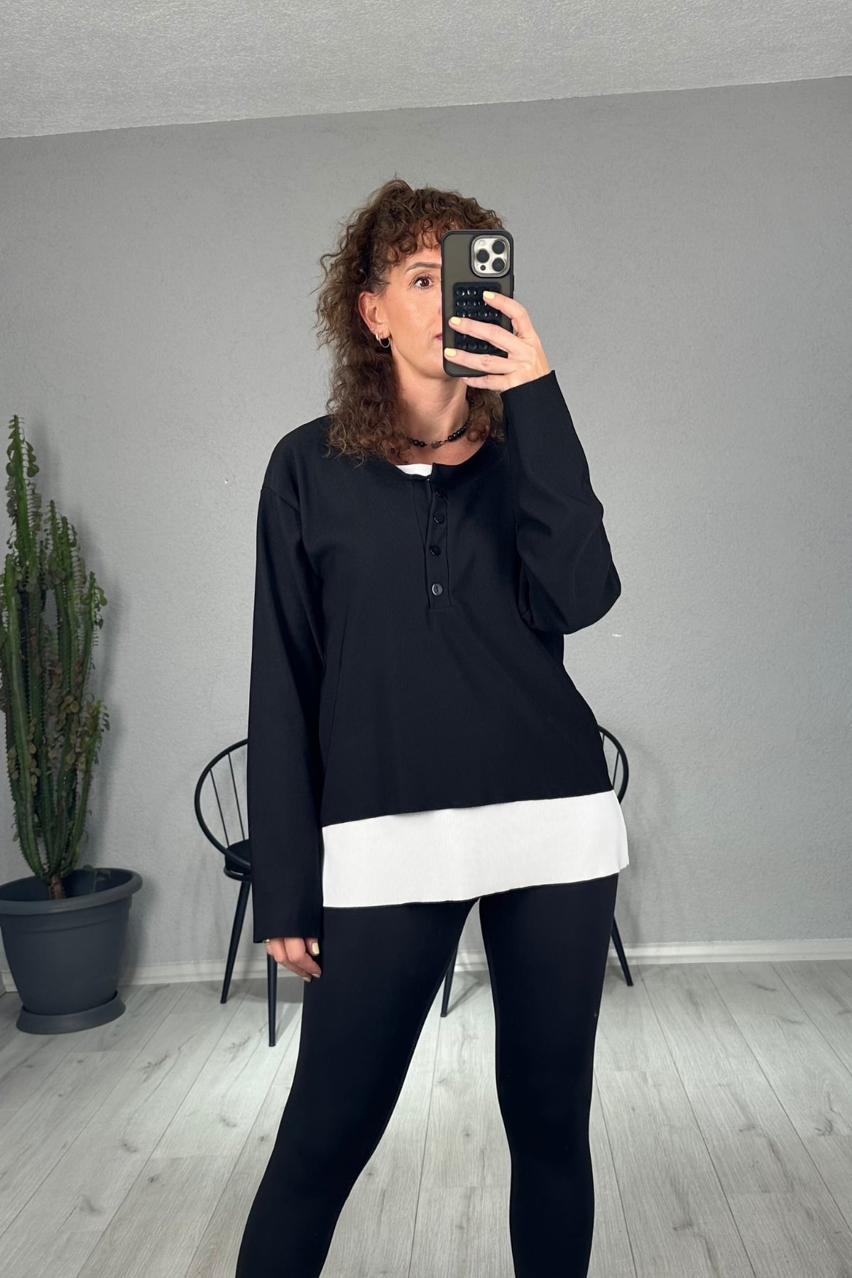 Oversize İçi Atletli 2'li Sweatshirt 
