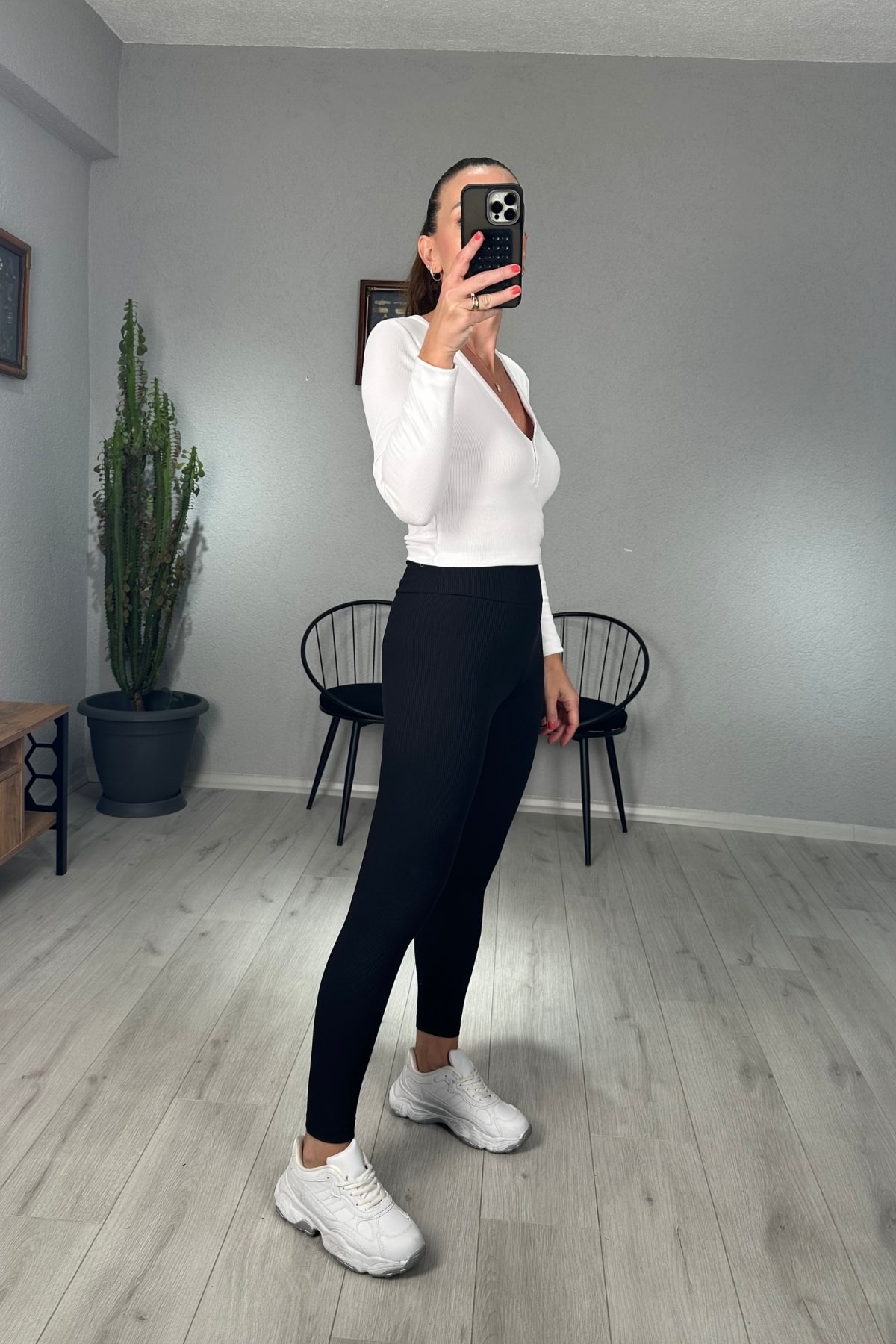 İçi Şardonlu Fitilli Tayt 