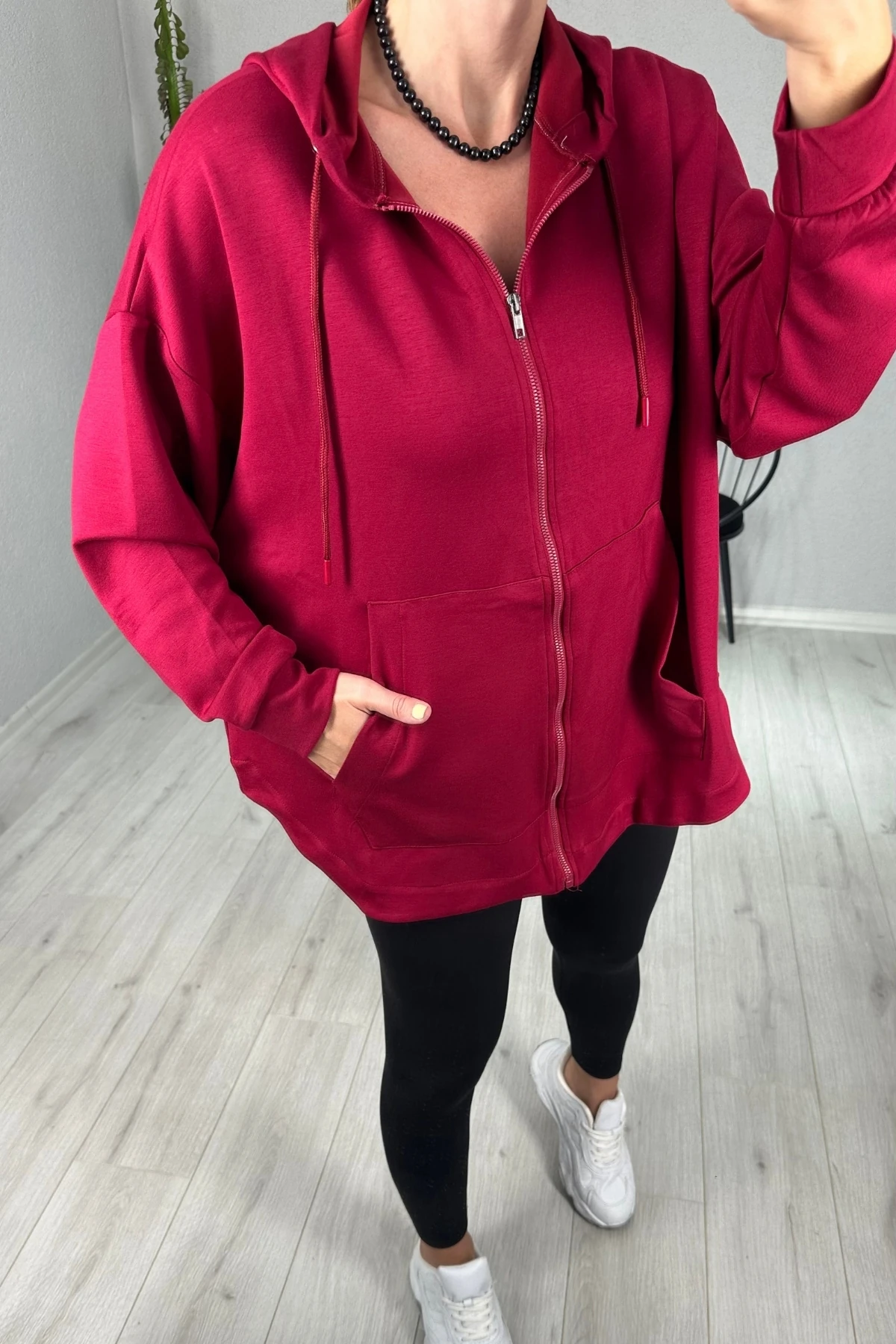 MYS Oversize Kapşonlu Sweatshirt