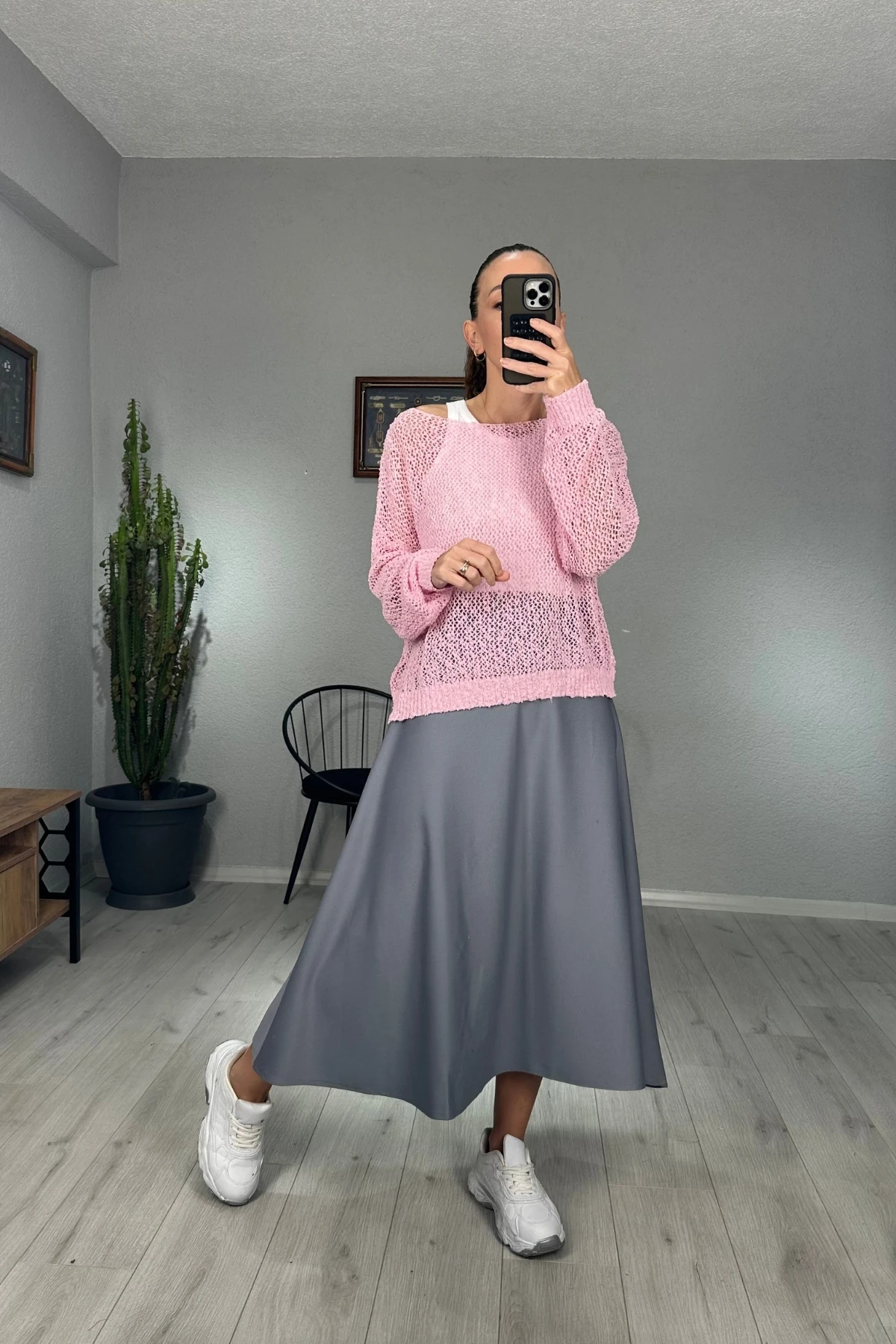 Diegonel Çan Etek  - gri