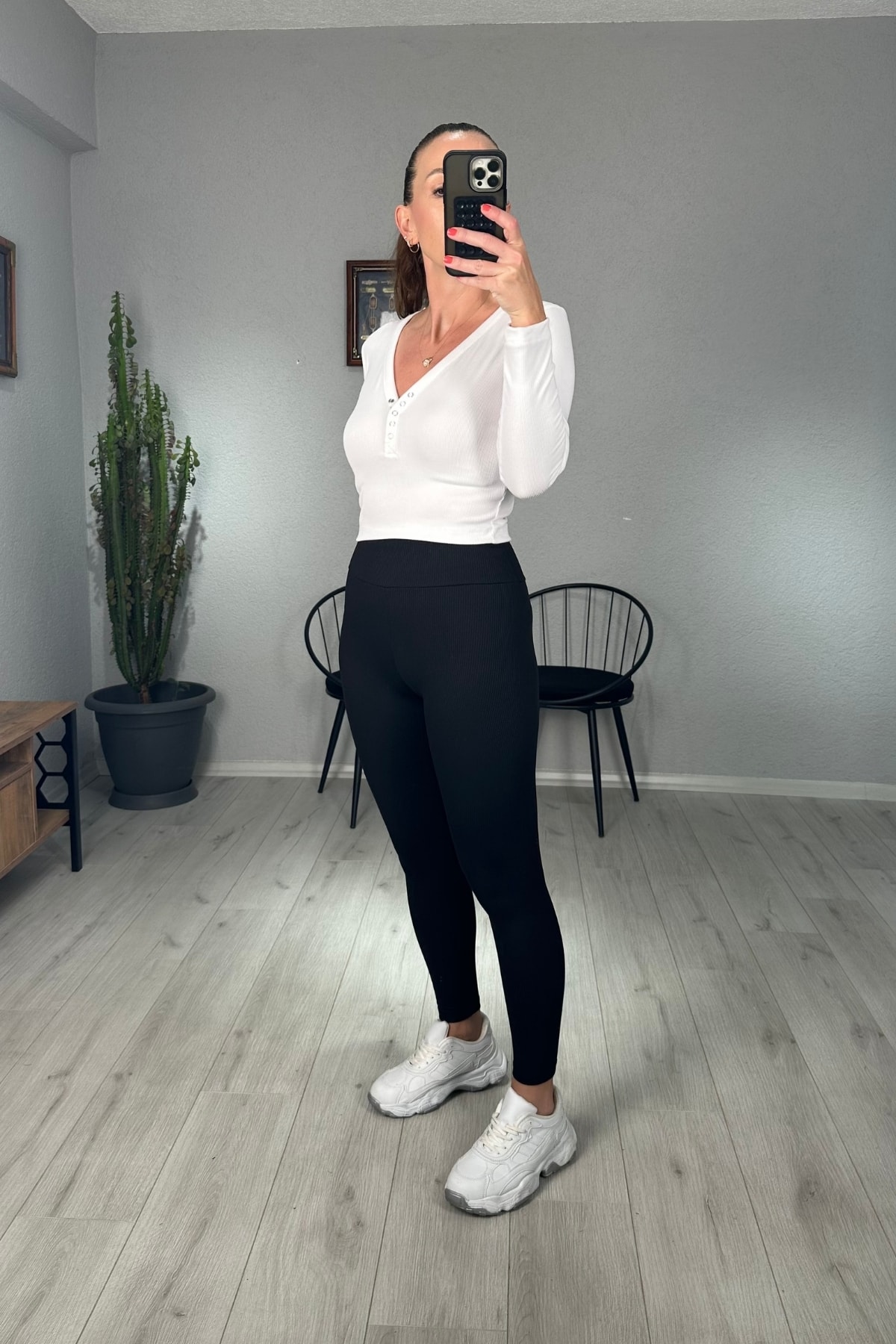 İçi Şardonlu Fitilli Tayt 