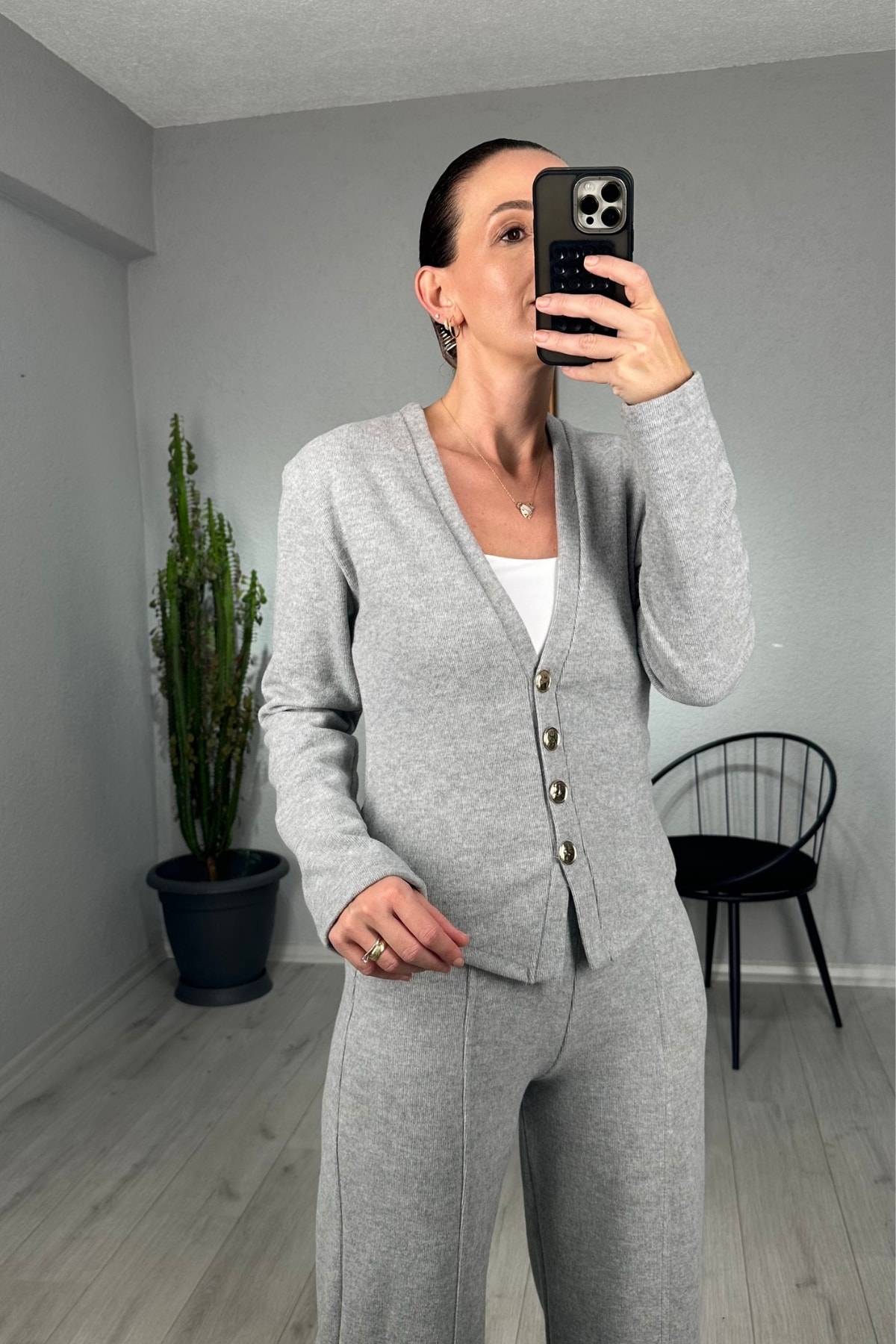 Zara Model Pantolon Hırka Takım 