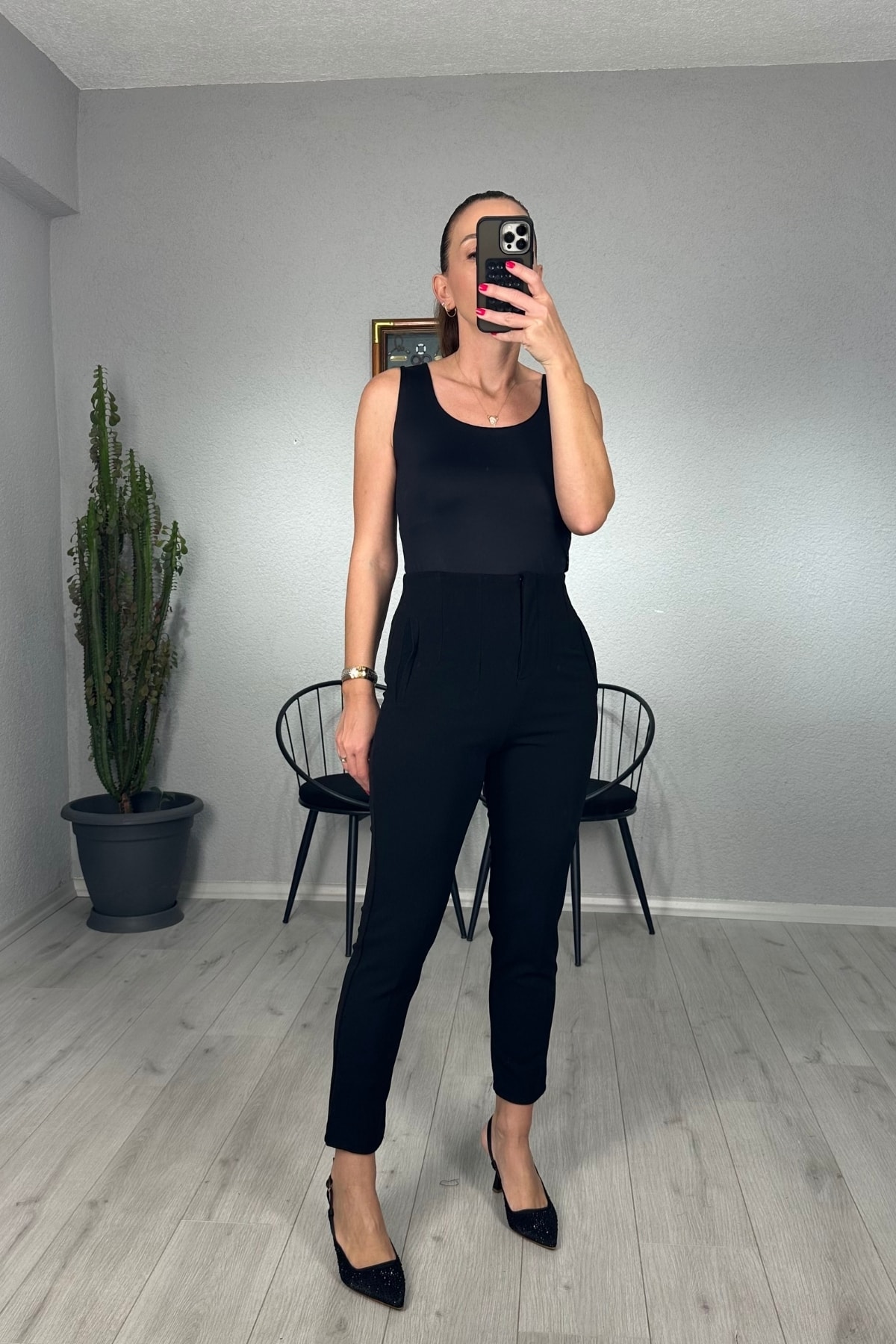 Zara Model Pensli Dar Paça Pantolon 