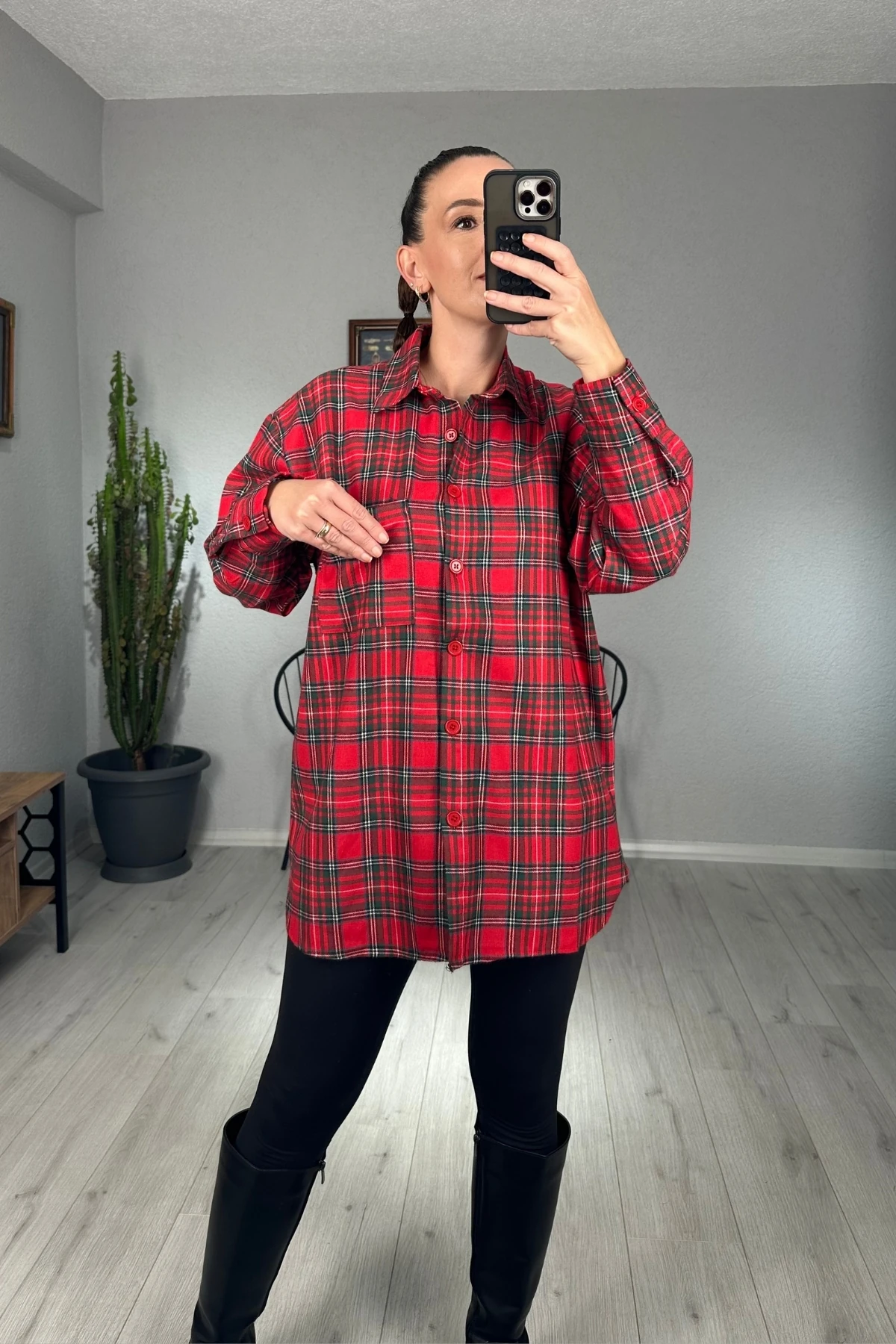 Oversize Oduncu Gömlek 