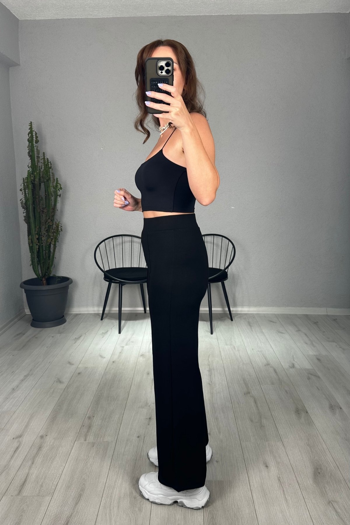 Modal Kumaş Çimalı Pantolon 