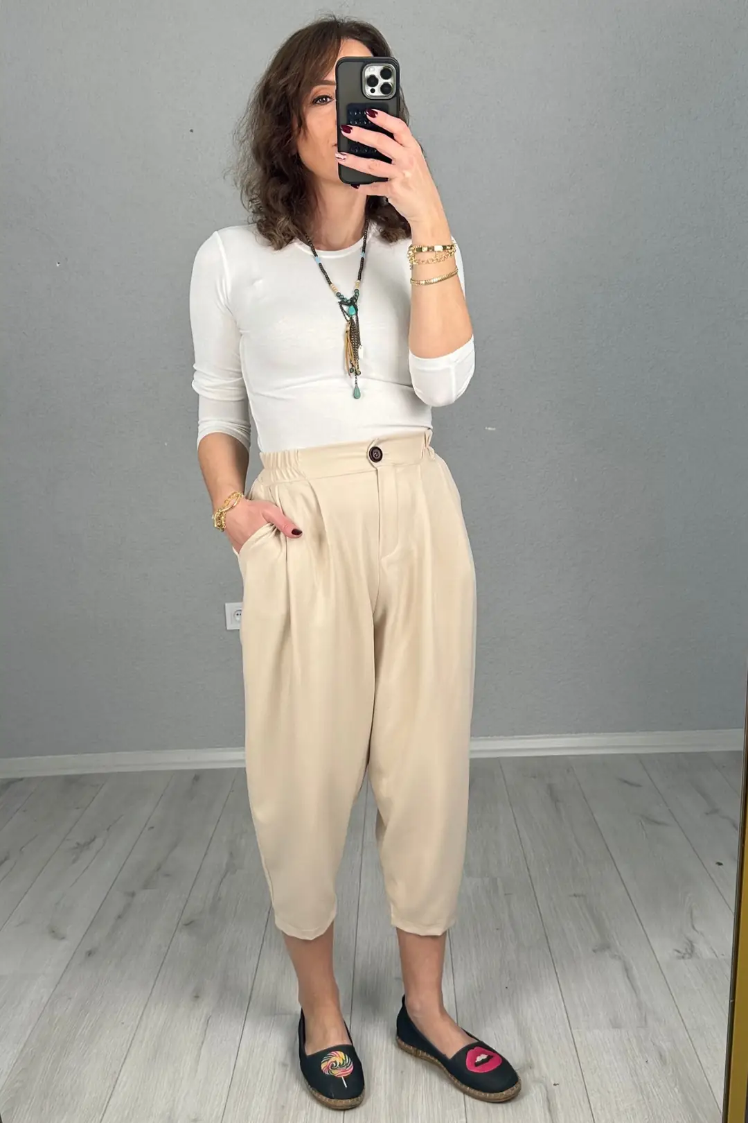 Arkası Lastikli Şalvar Pantolon · 9