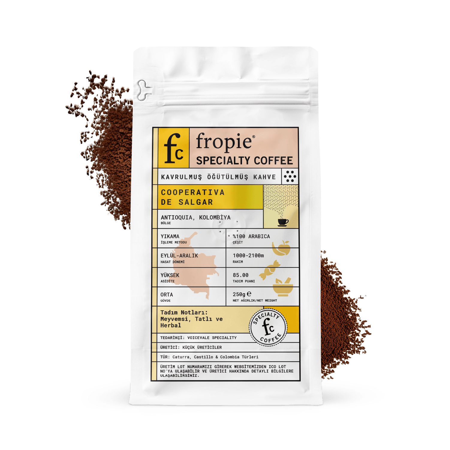 Toptan - Filtre Kahve 250gr - Kolombiya