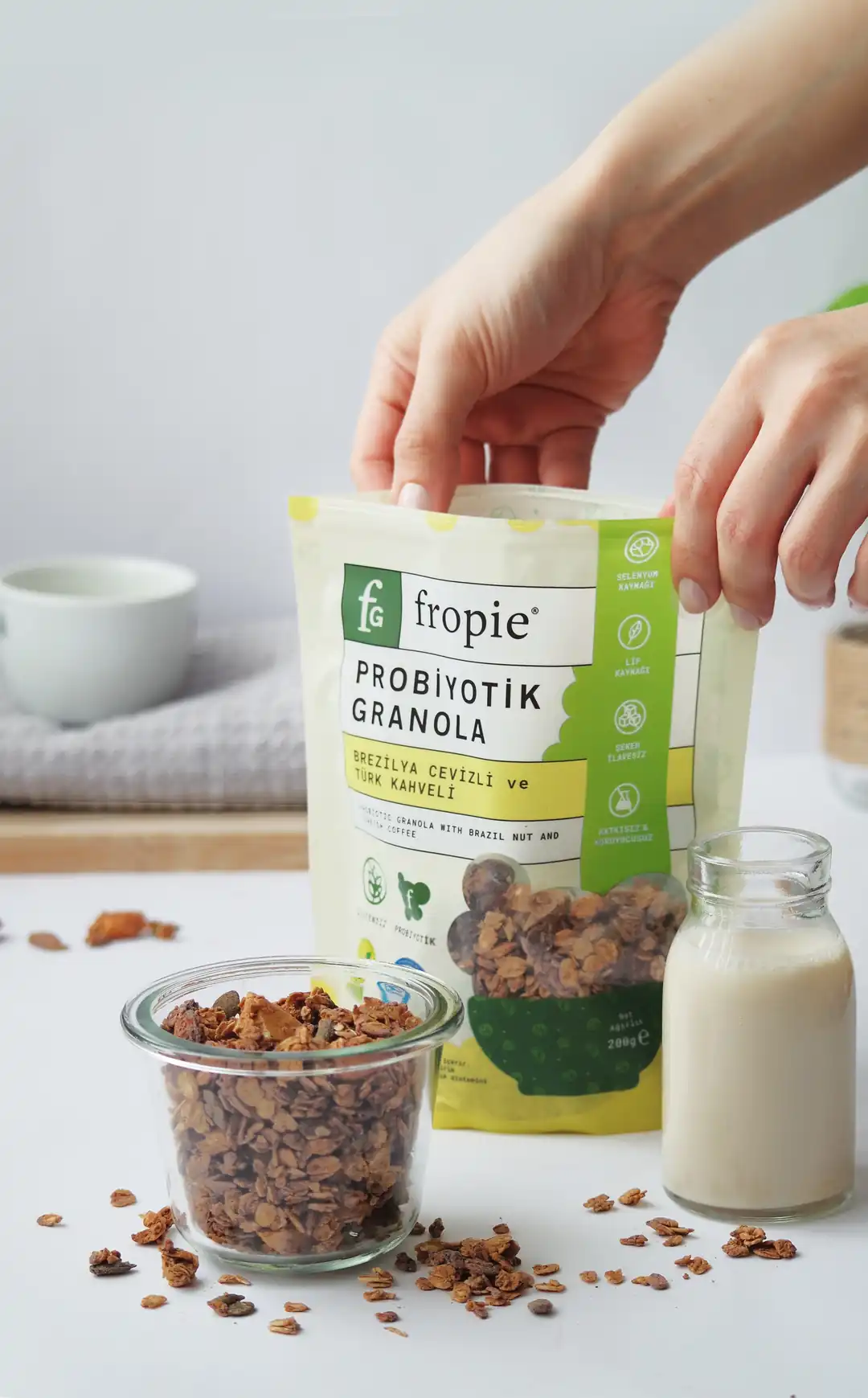 Brezilya Cevizi & Kahve 3'lü Probiyotik Granola 200 gr