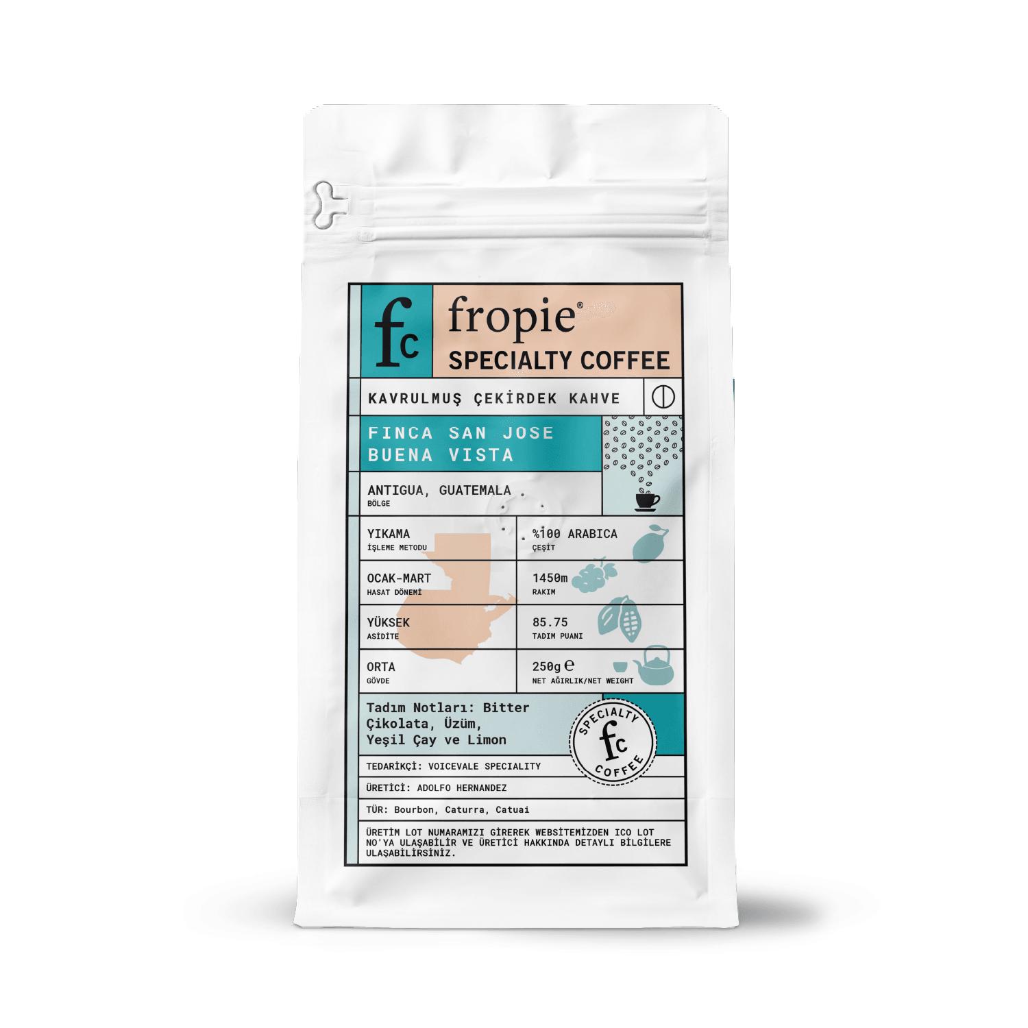Toptan - Çekirdek Kahve 250gr - Guatemala