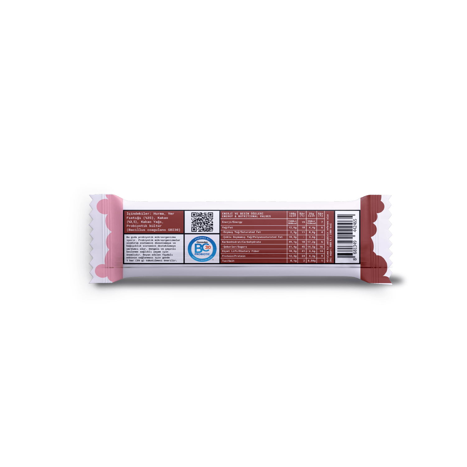 Karışık Probiyotik Bar Kutusu - 35 g - 12 adet