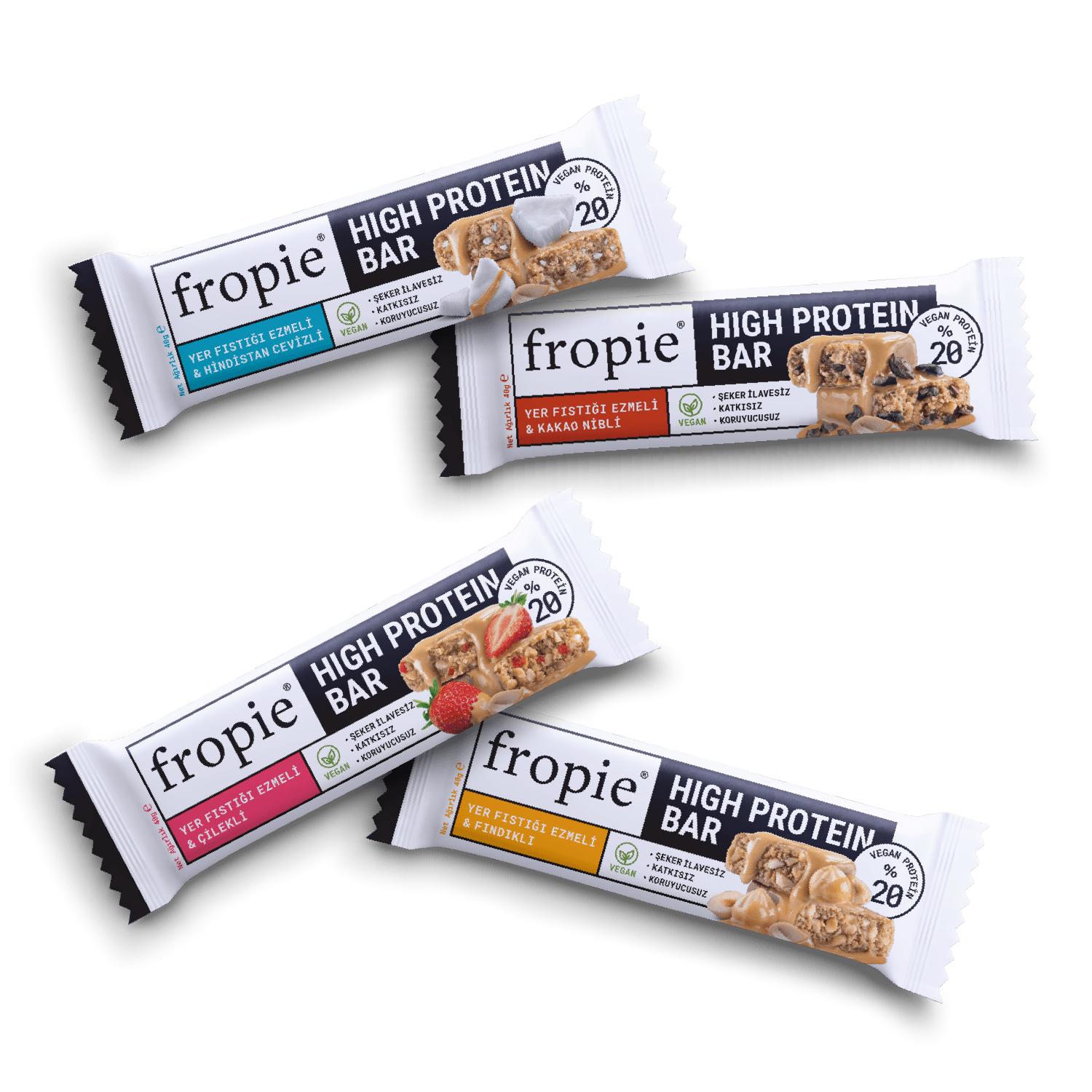 Vegan High Protein Bar Tanışma Paketi (4 adet bar)