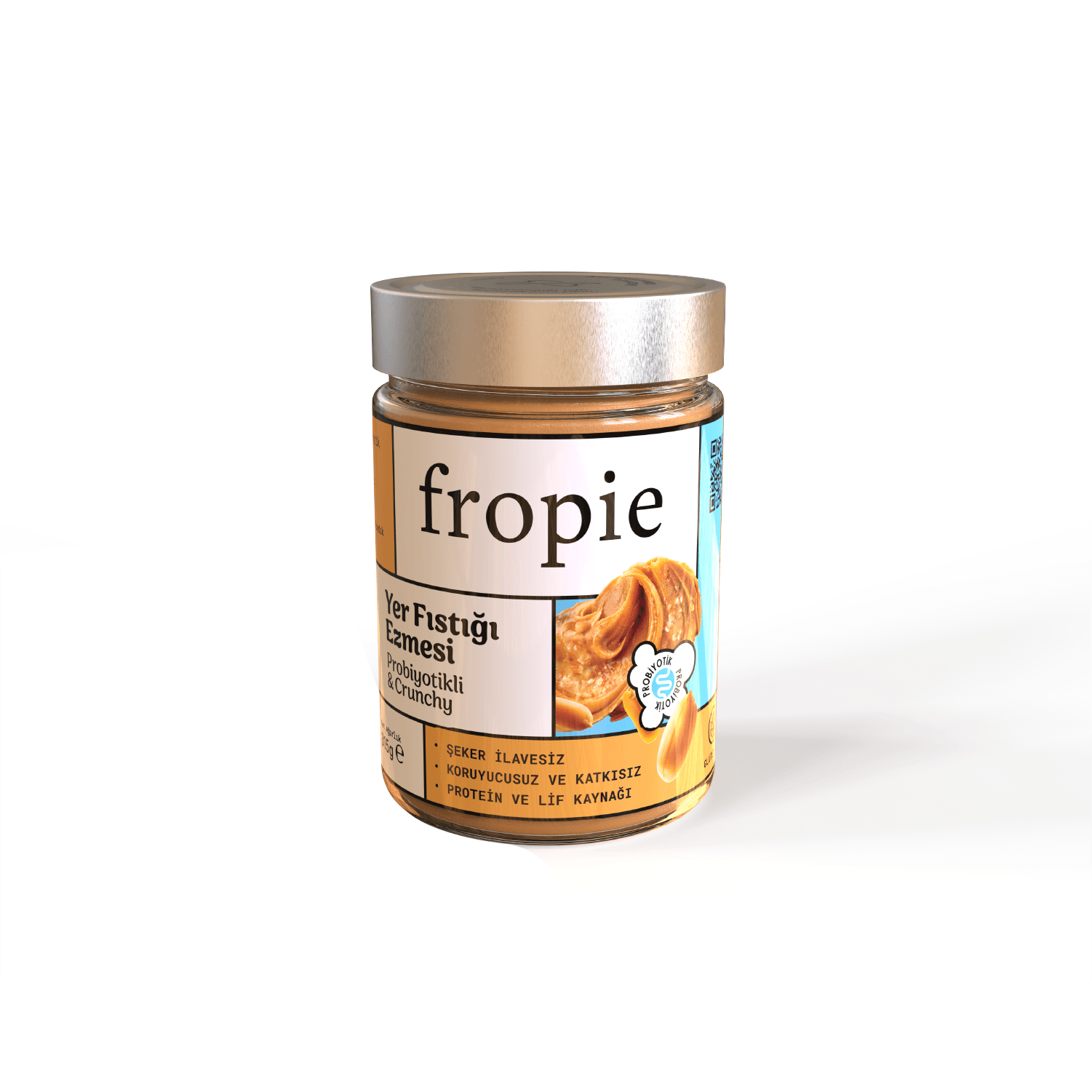 Toptan - Yer Fıstığı Ezmesi - Probiyotikli Crunchy 315 gr 12 Adet