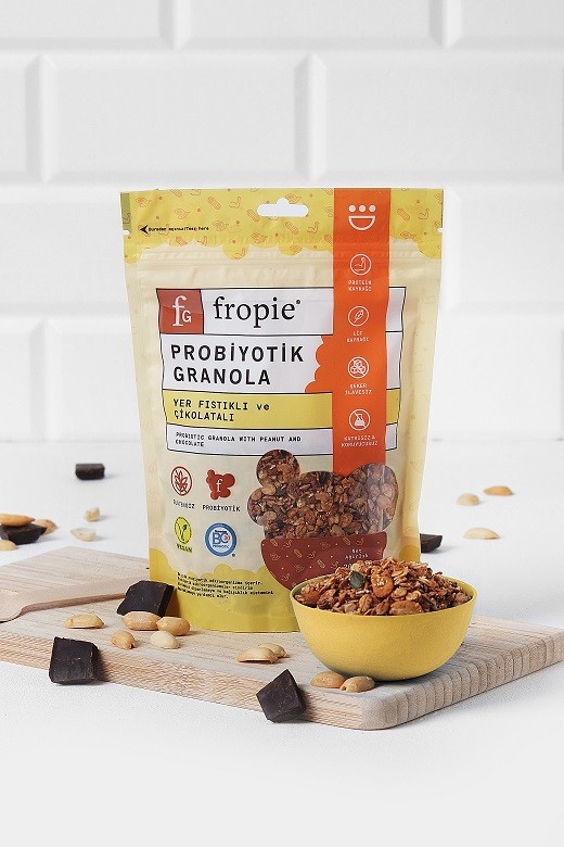 Toptan - Probiyotik Granola - Yer Fıstığı & Çikolata 200 gr 12 Adet