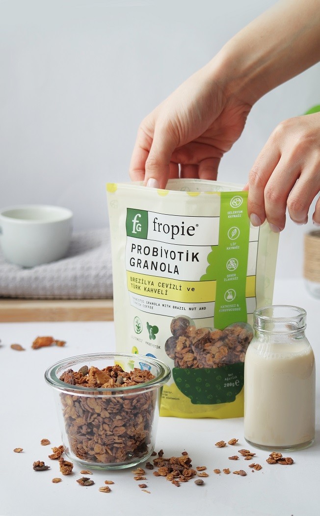 Toptan - Probiyotik Granola - Brezilya Cevizi & Kahve 200 gr 12 Adet