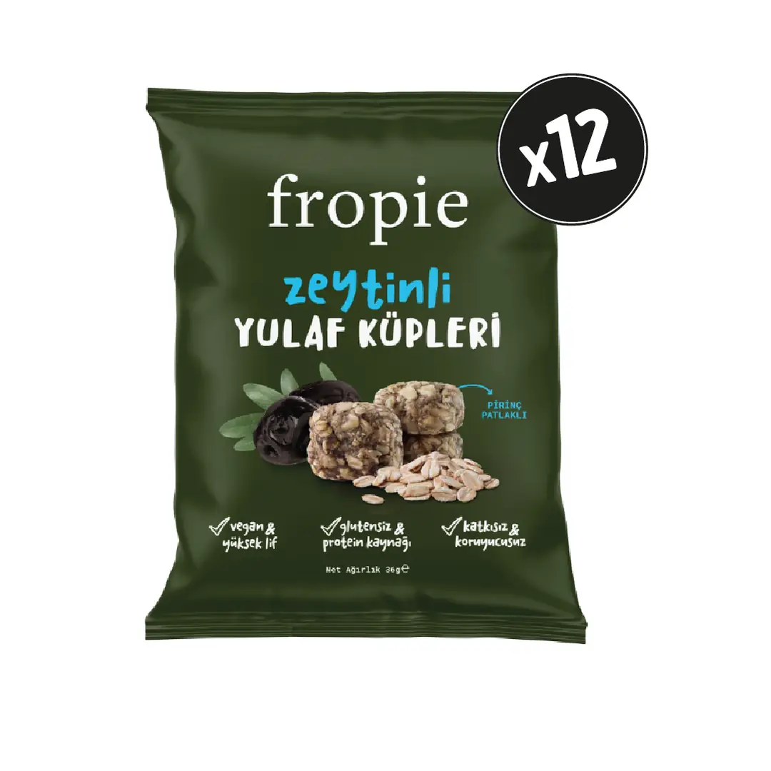Yulaf Küpleri Zeytinli x 12 Adet